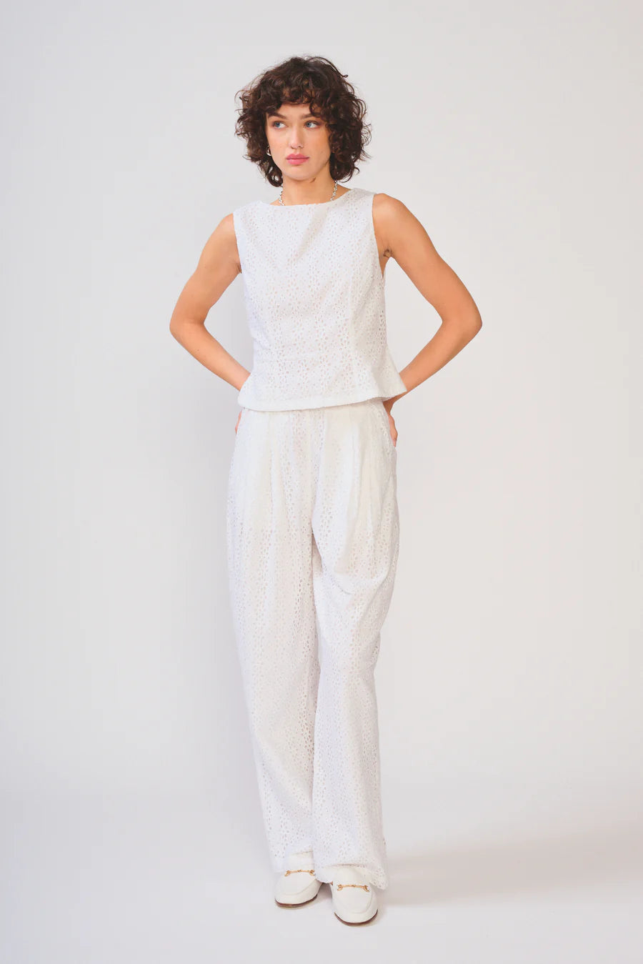 Devyn Eyelet Top - Sprig Beauty Co