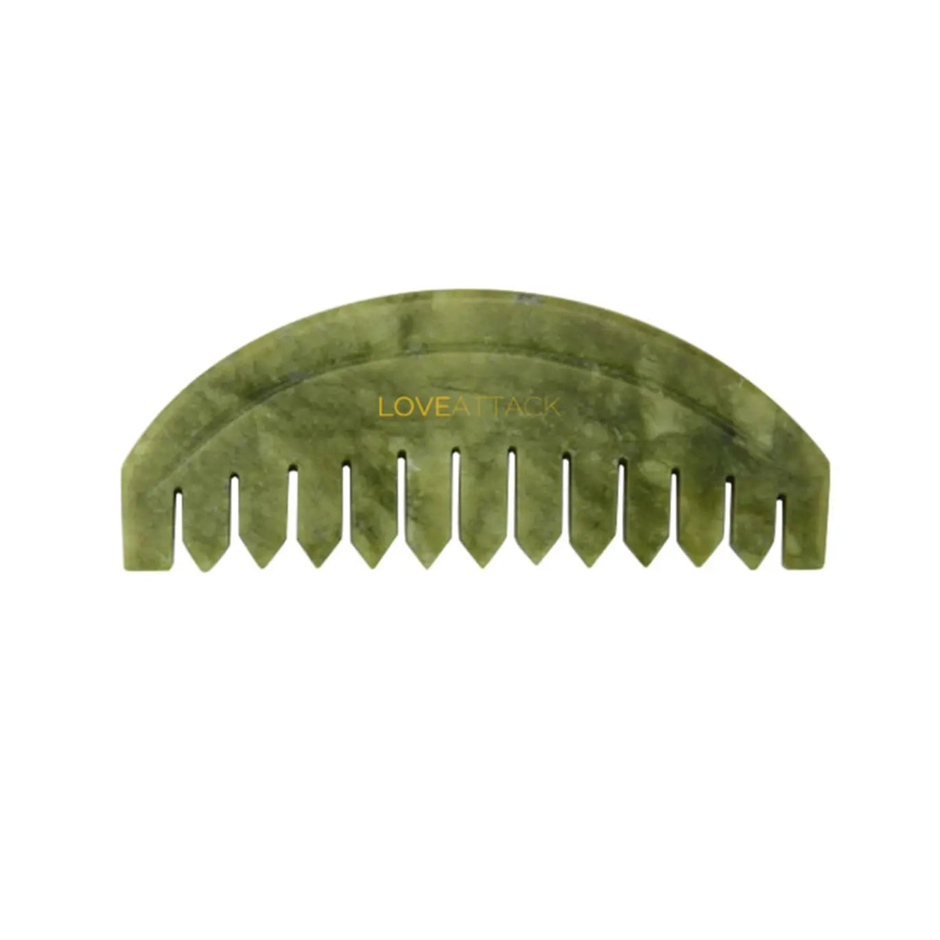 Jade Gua Sha Comb for Scalp and Neck - Sprig Beauty Co