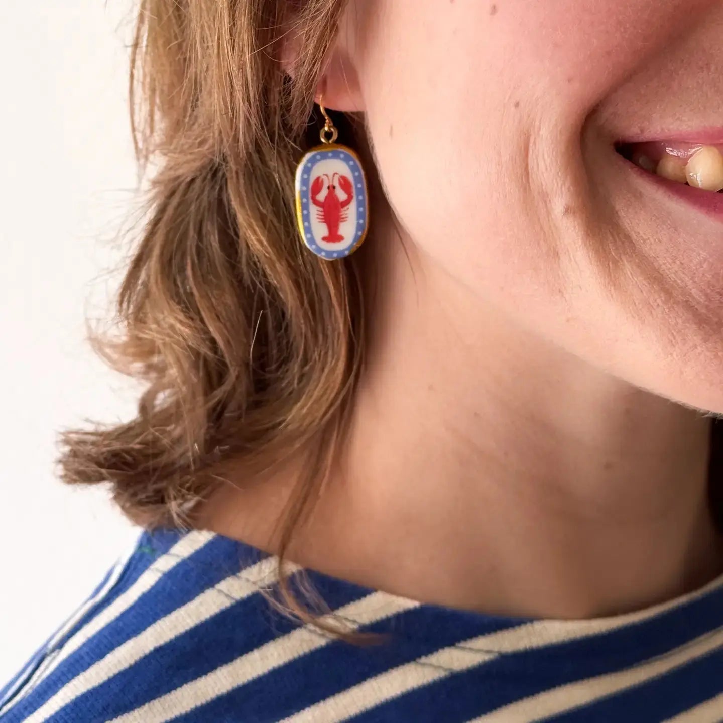 Ceramic Lobster Earrings Nest Pretty Things