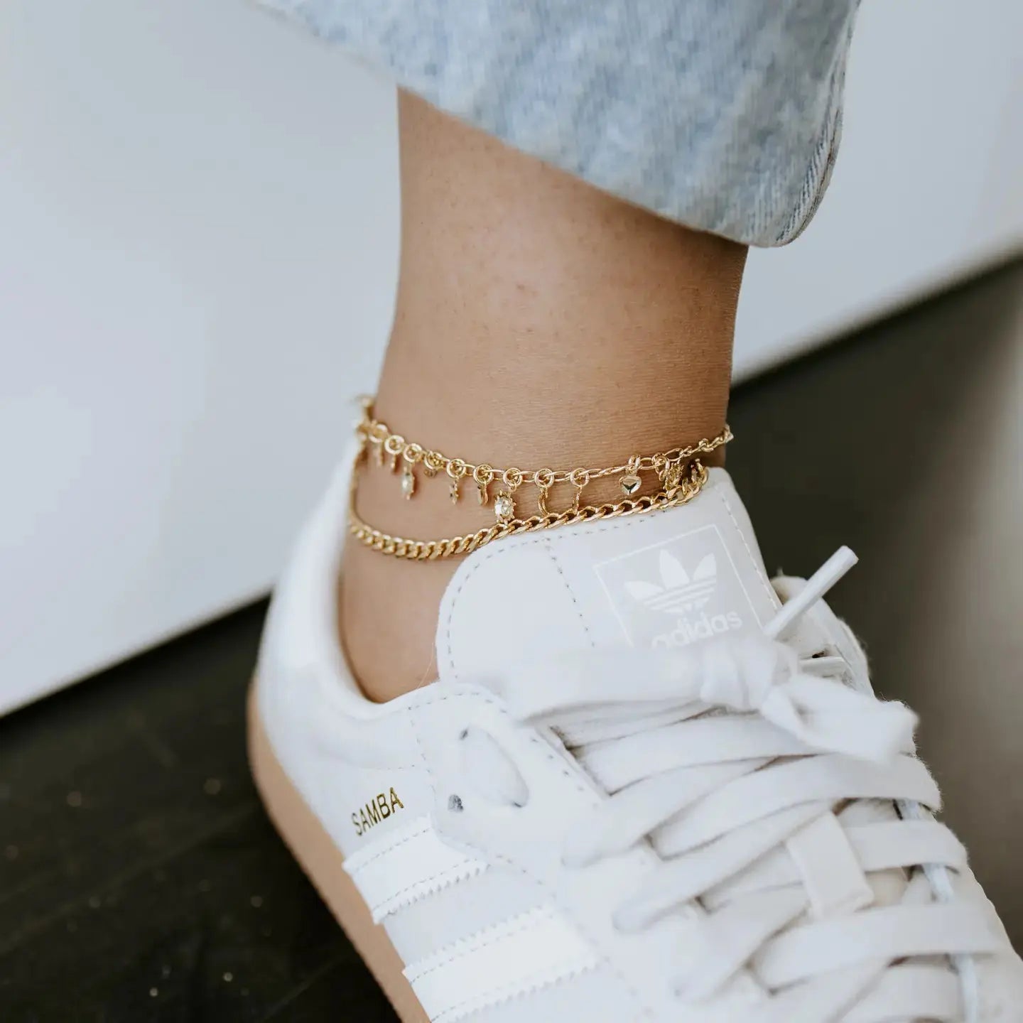 Gold Charm Anklet - Sprig Beauty Co