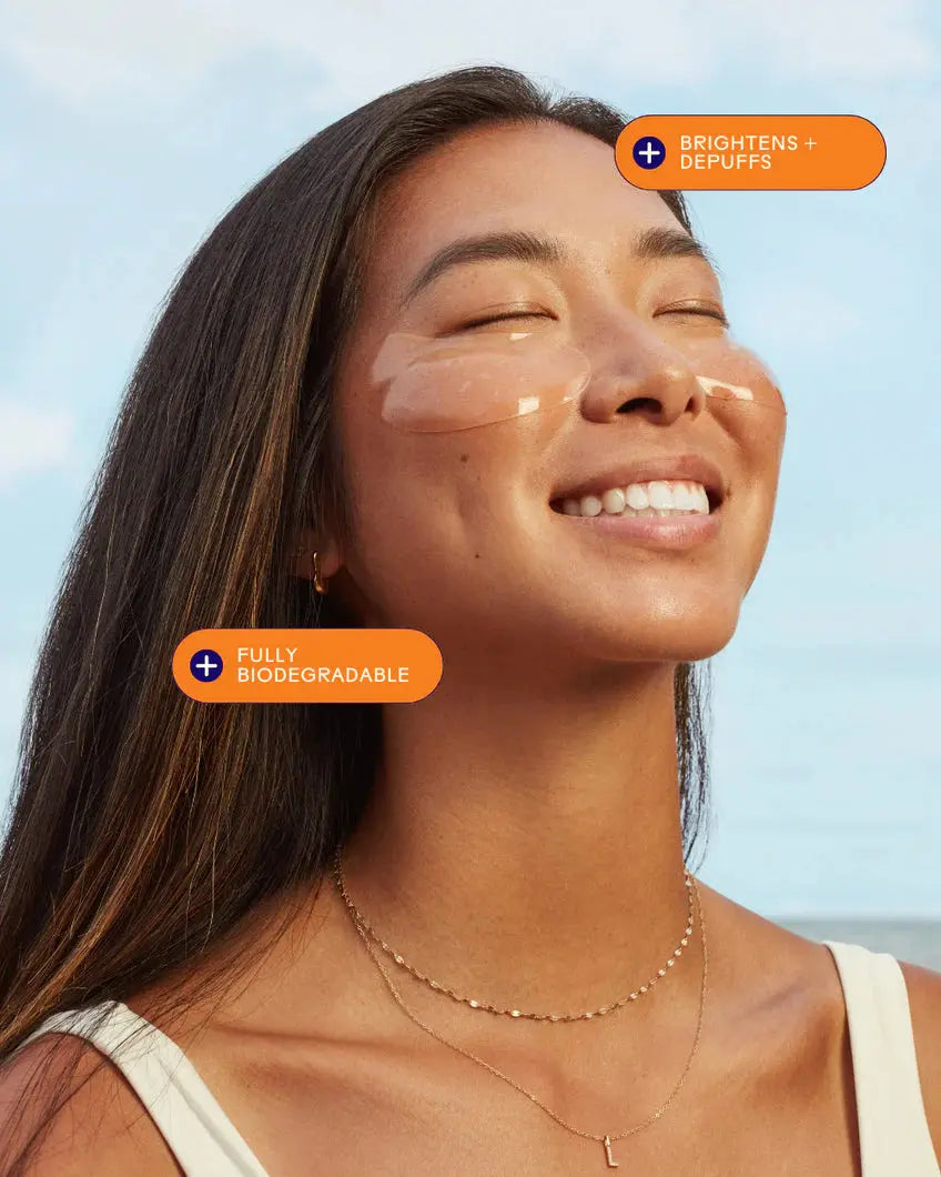 Red Algae + Avocado Biodegradable Eye Masks - Sprig Beauty Co