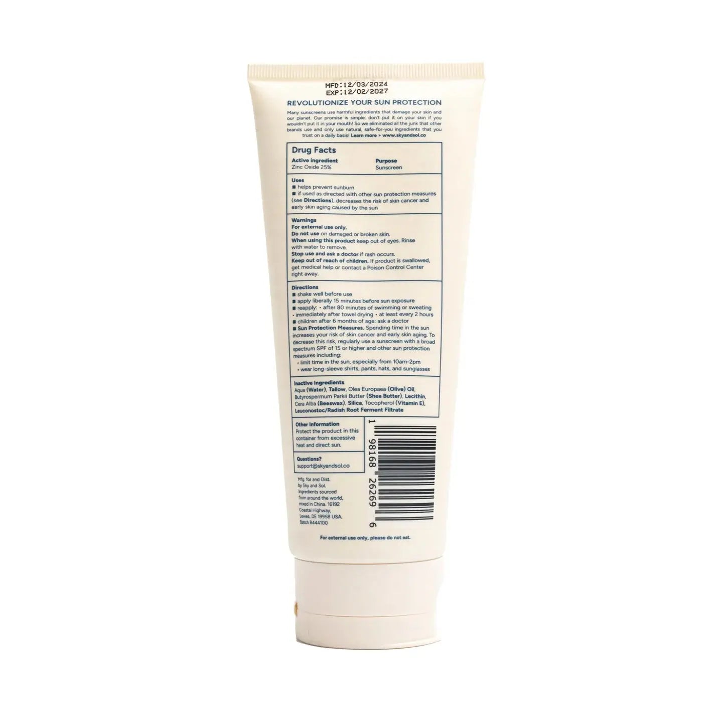 Tallow Body Sunscreen Spf 50 - Sprig Beauty Co