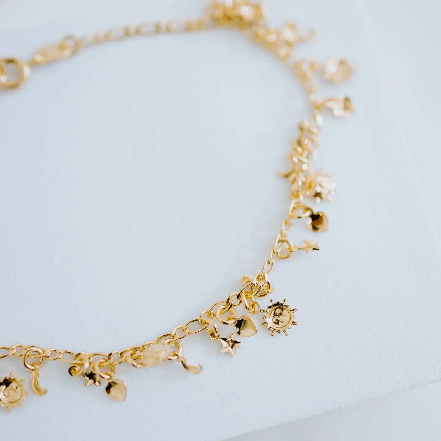 Gold Charm Anklet - Sprig Beauty Co