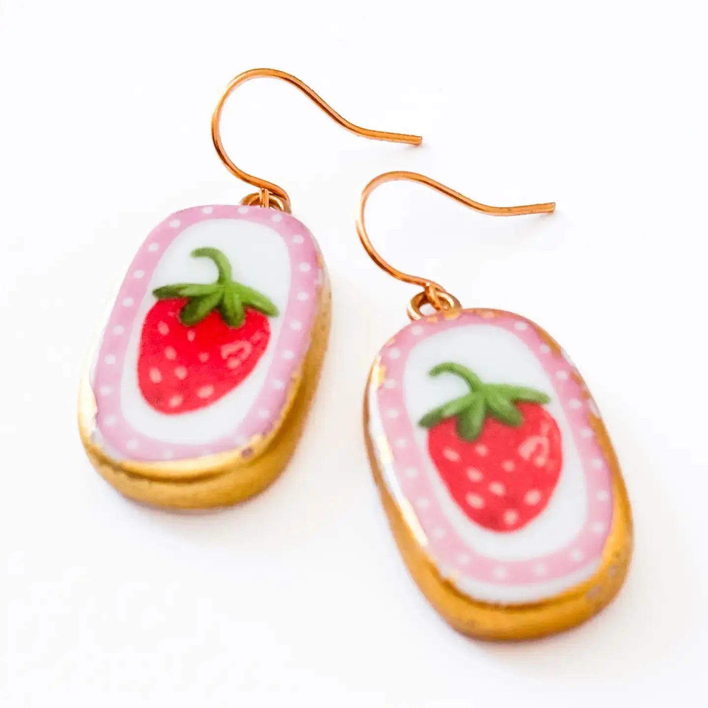 Strawberry Ceramic Earrings Nest Pretty Things