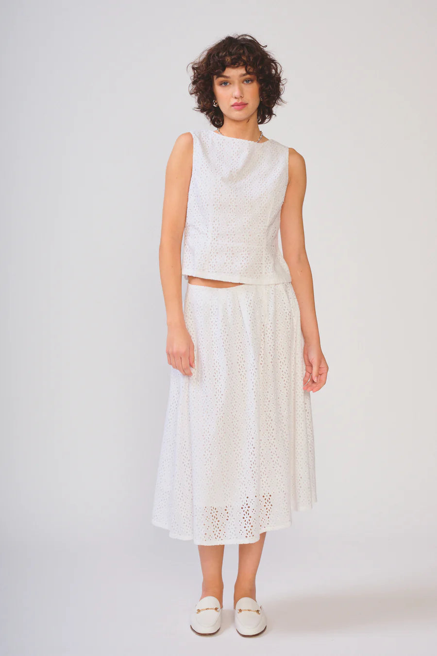 Devyn Eyelet Top - Sprig Beauty Co