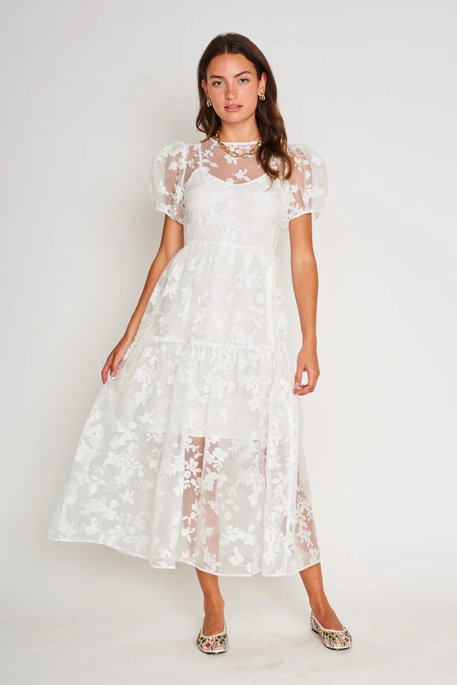 Ivory Aria Dress - Sprig Beauty Co