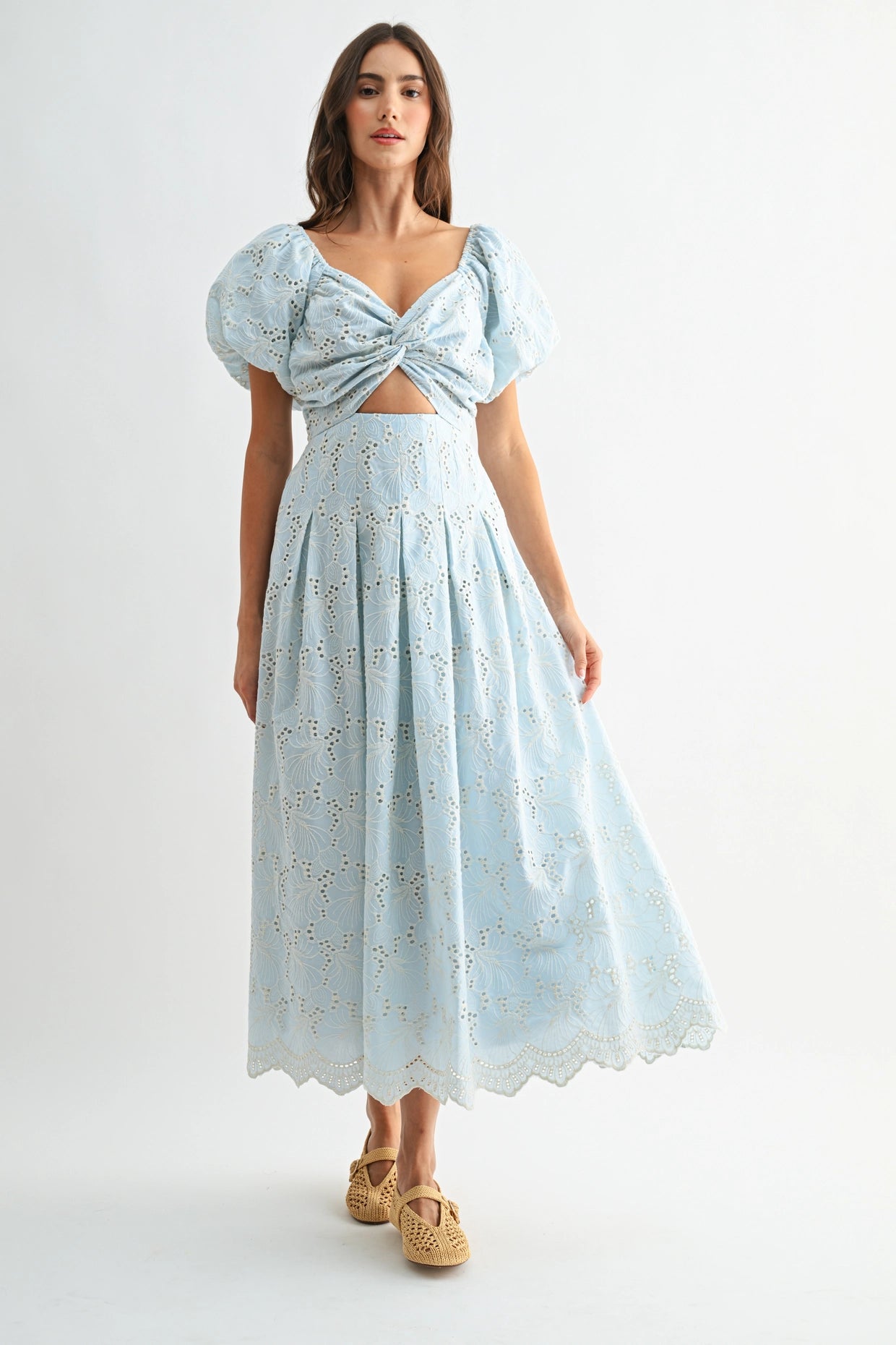 Bluebelle Eyelet Dress - Sprig Beauty Co