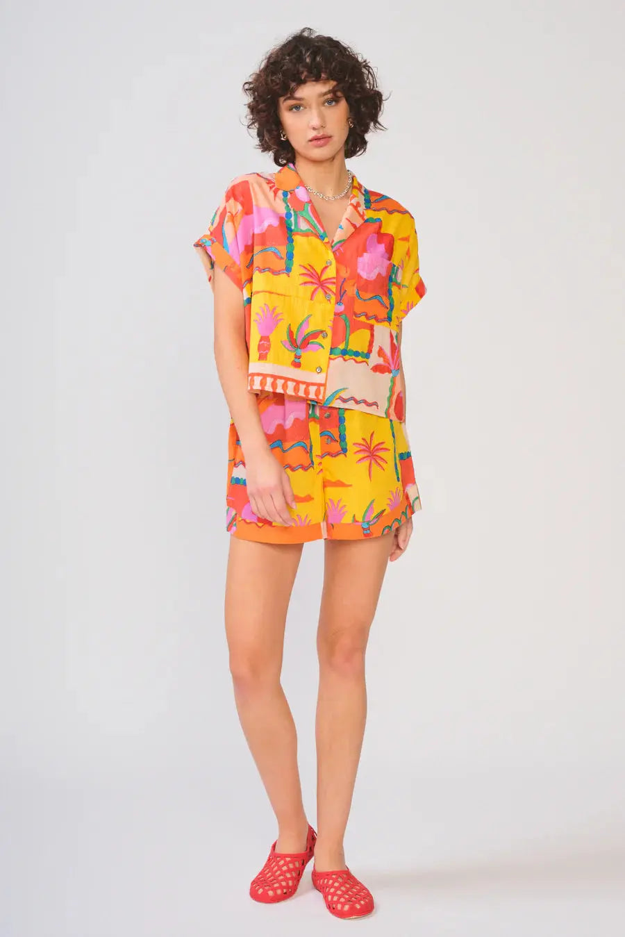 Tropical Aline Top - Sprig Beauty Co
