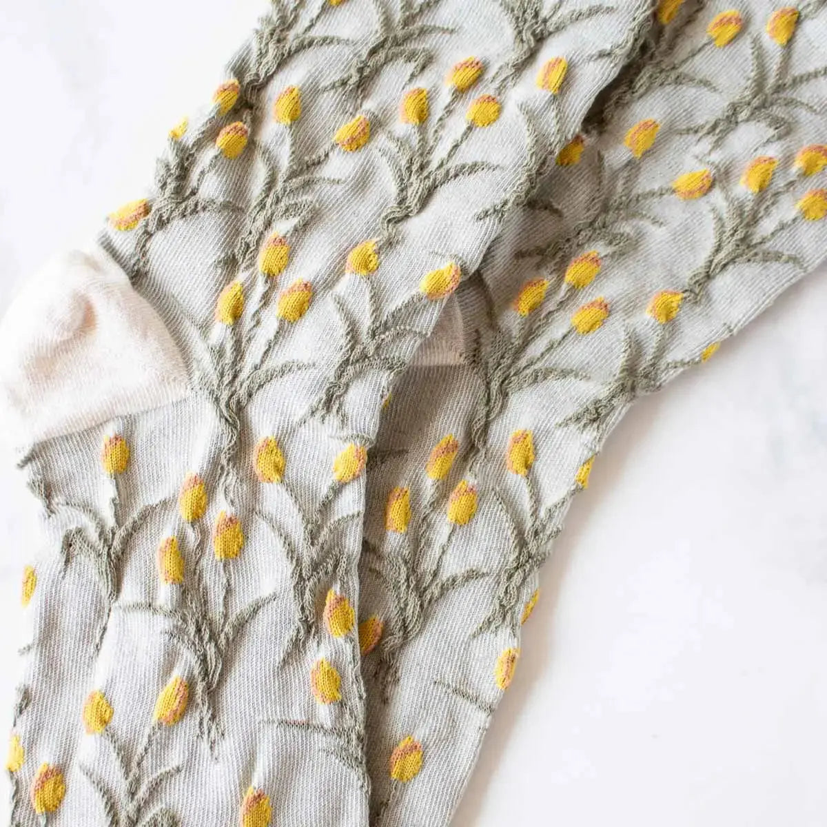 Vintage Tulip Socks - Sprig Beauty Co