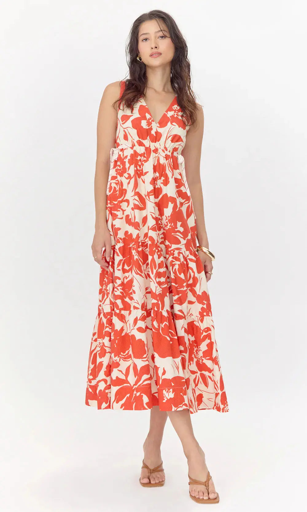 Maisy Side Tie Printed Maxi Dress - Sprig Beauty Co