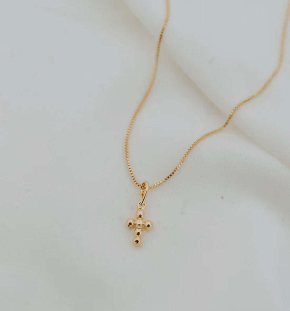 Bubble Cross Necklace - Sprig Beauty Co