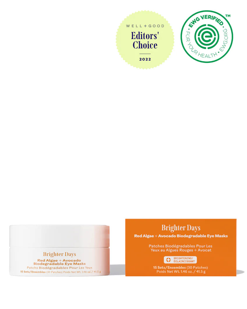 Red Algae + Avocado Biodegradable Eye Masks - Sprig Beauty Co