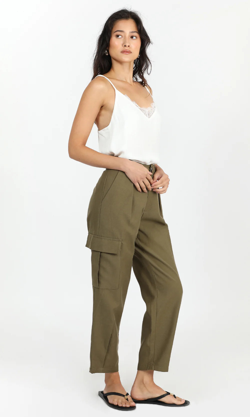 Izzy Cargo Barrel Pant - Sprig Beauty Co