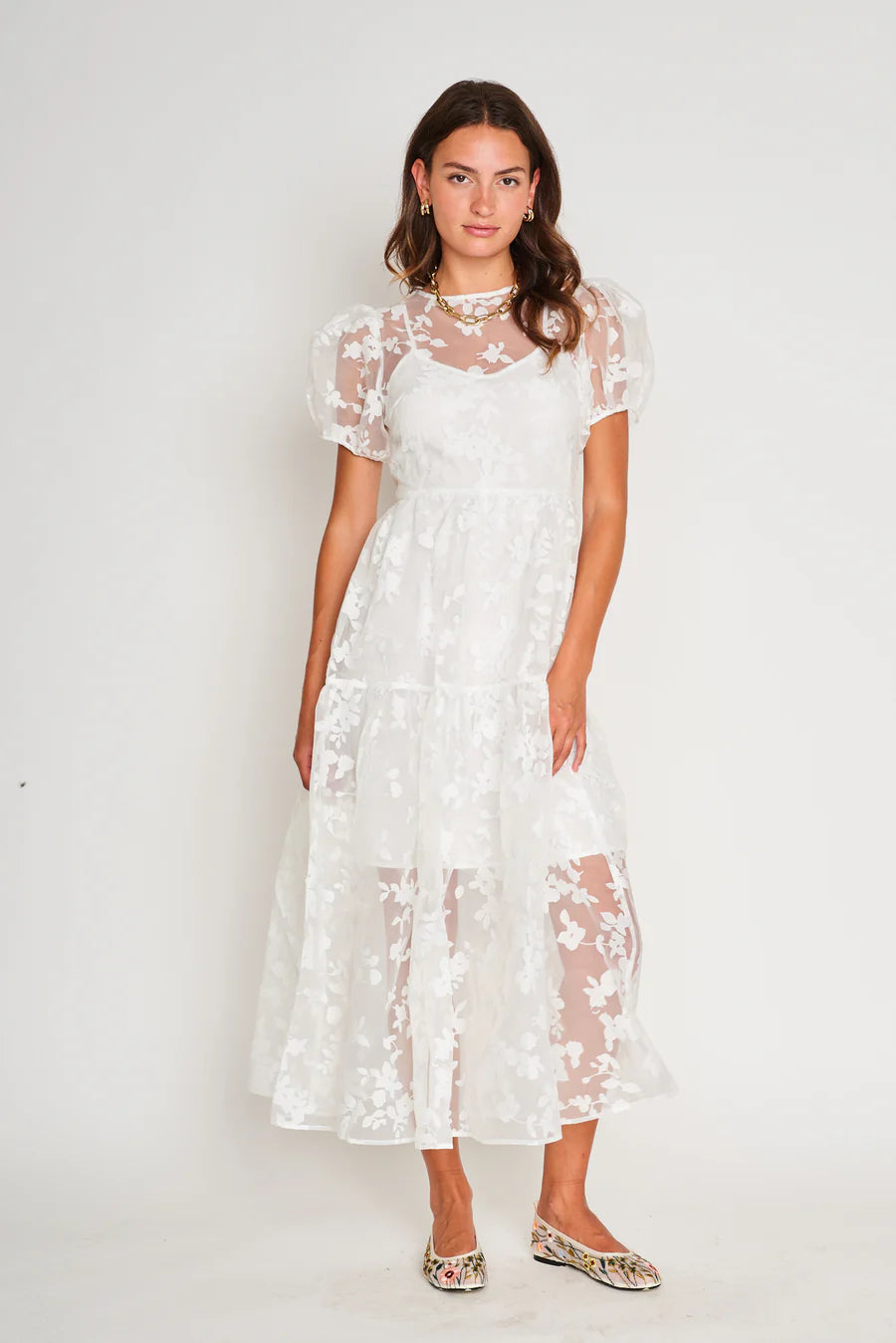 Ivory Aria Dress - Sprig Beauty Co