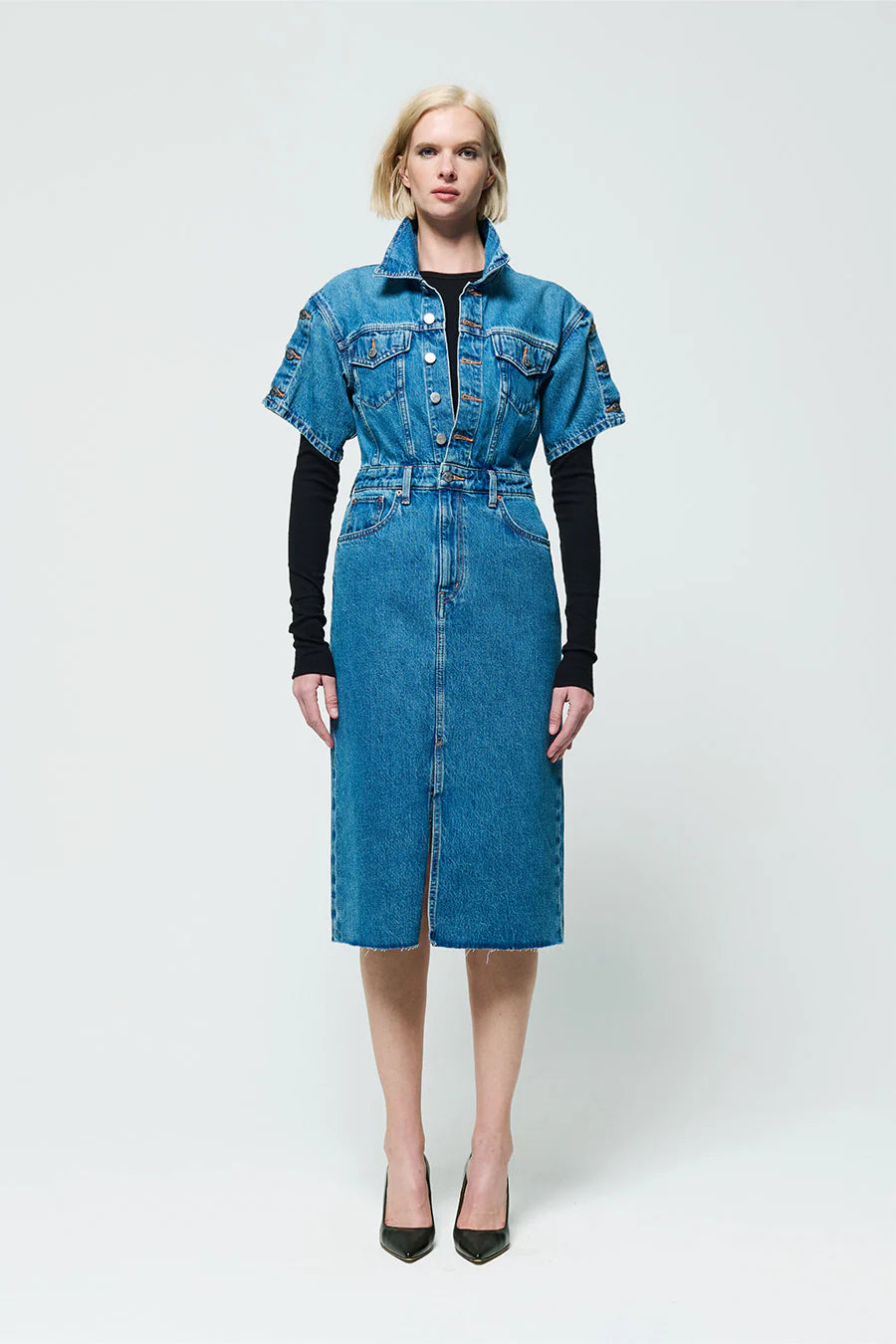 Camela Trucker Dress - Sprig Beauty Co