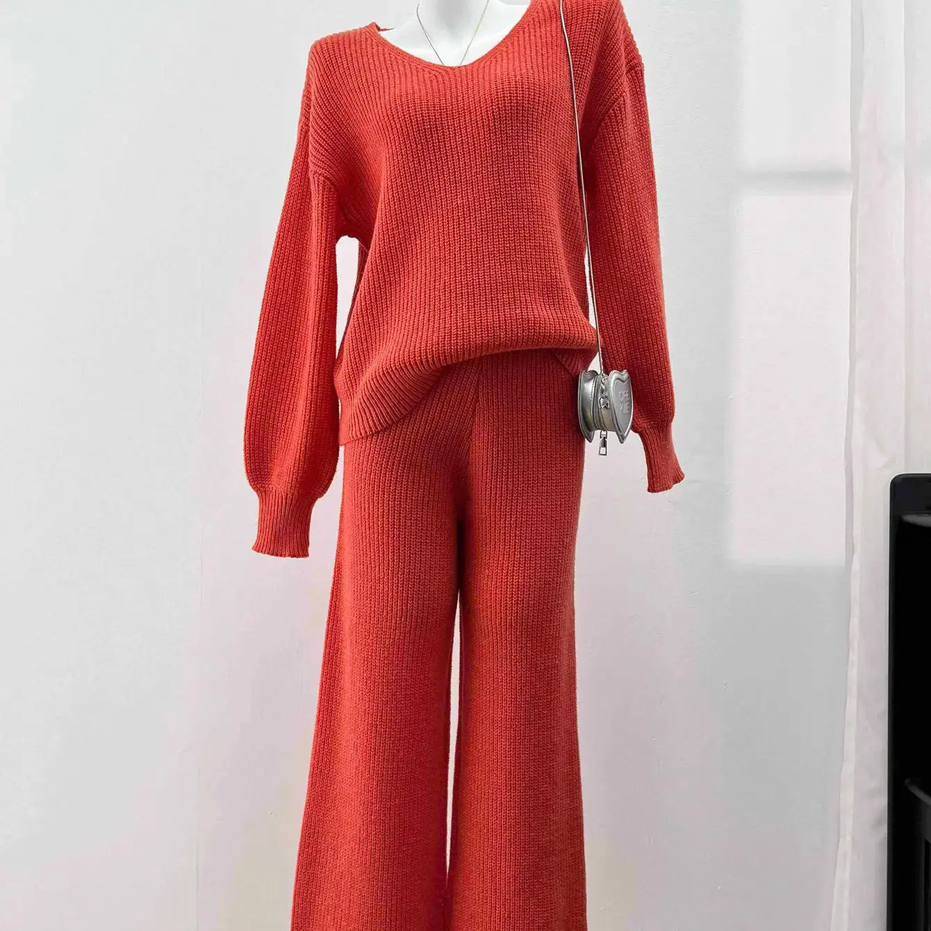 Knitted Two-Piece set | orange - Sprig Beauty Co