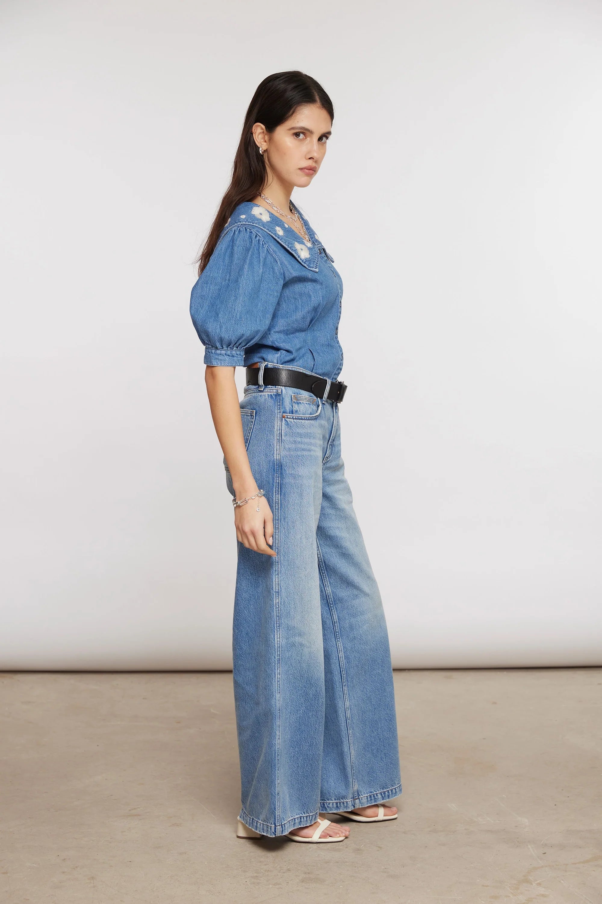 Bay Super Wide Leg Jean Seventy + Mochi