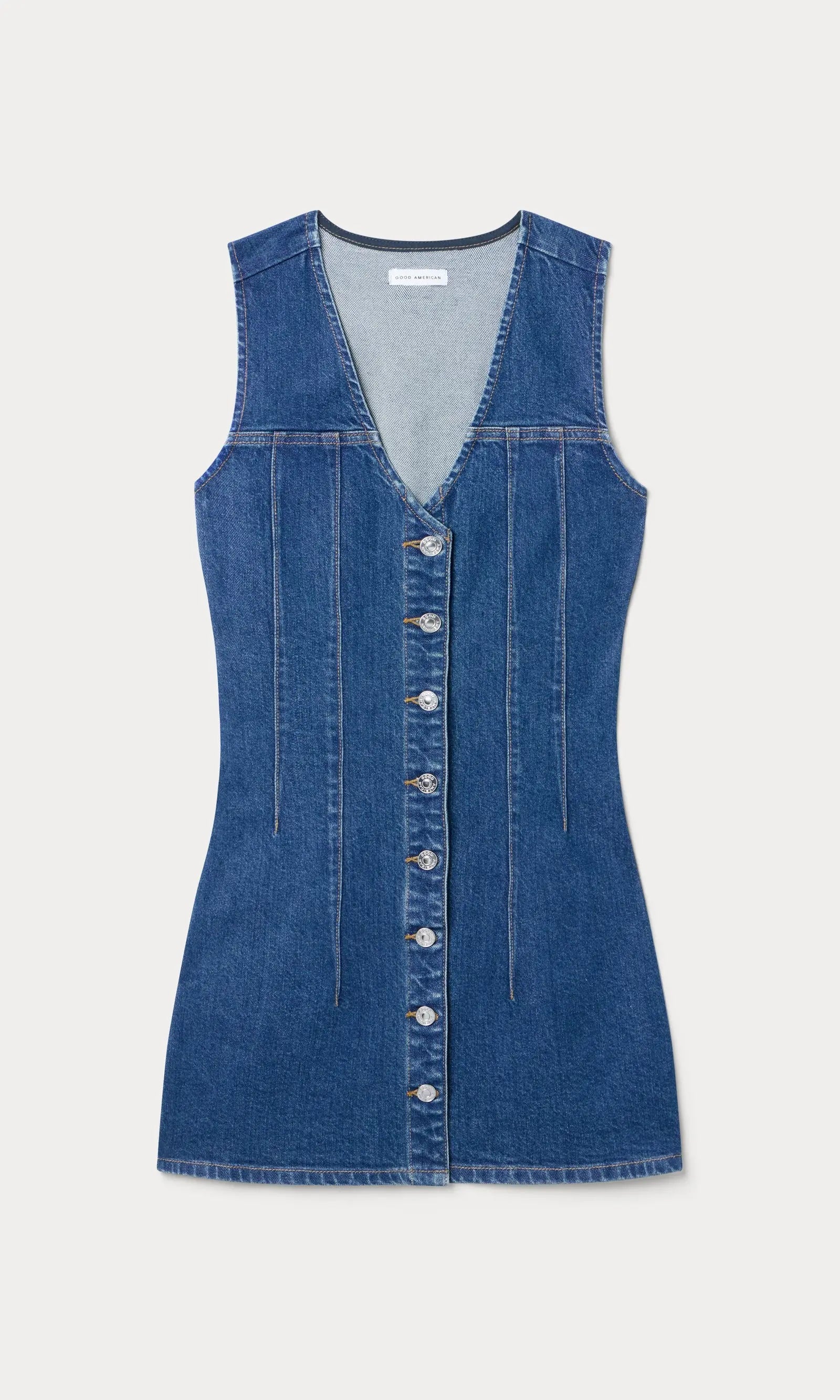 The Harper Denim Dress Good American