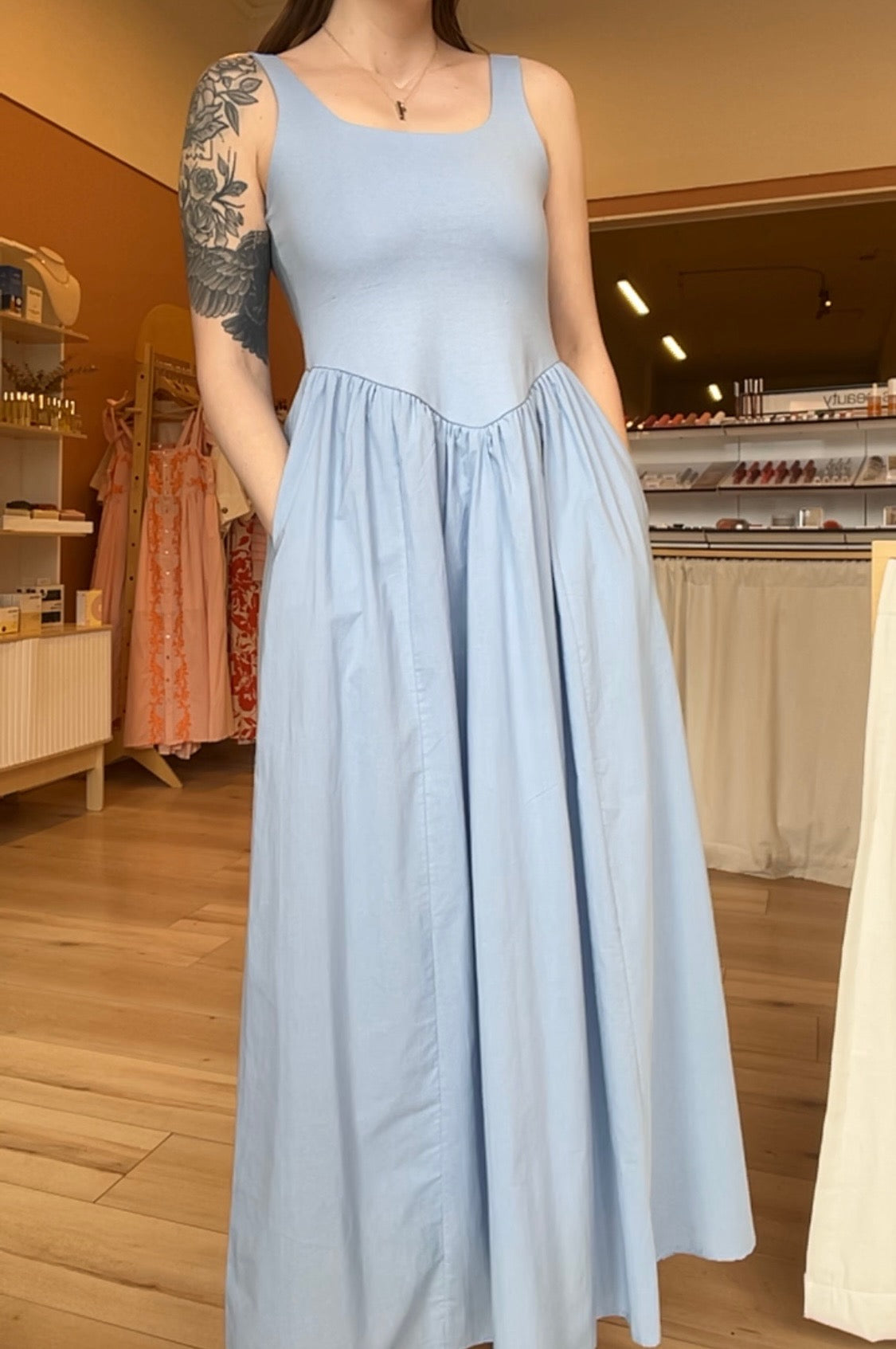 Farah Falls Dress - Sprig Beauty Co