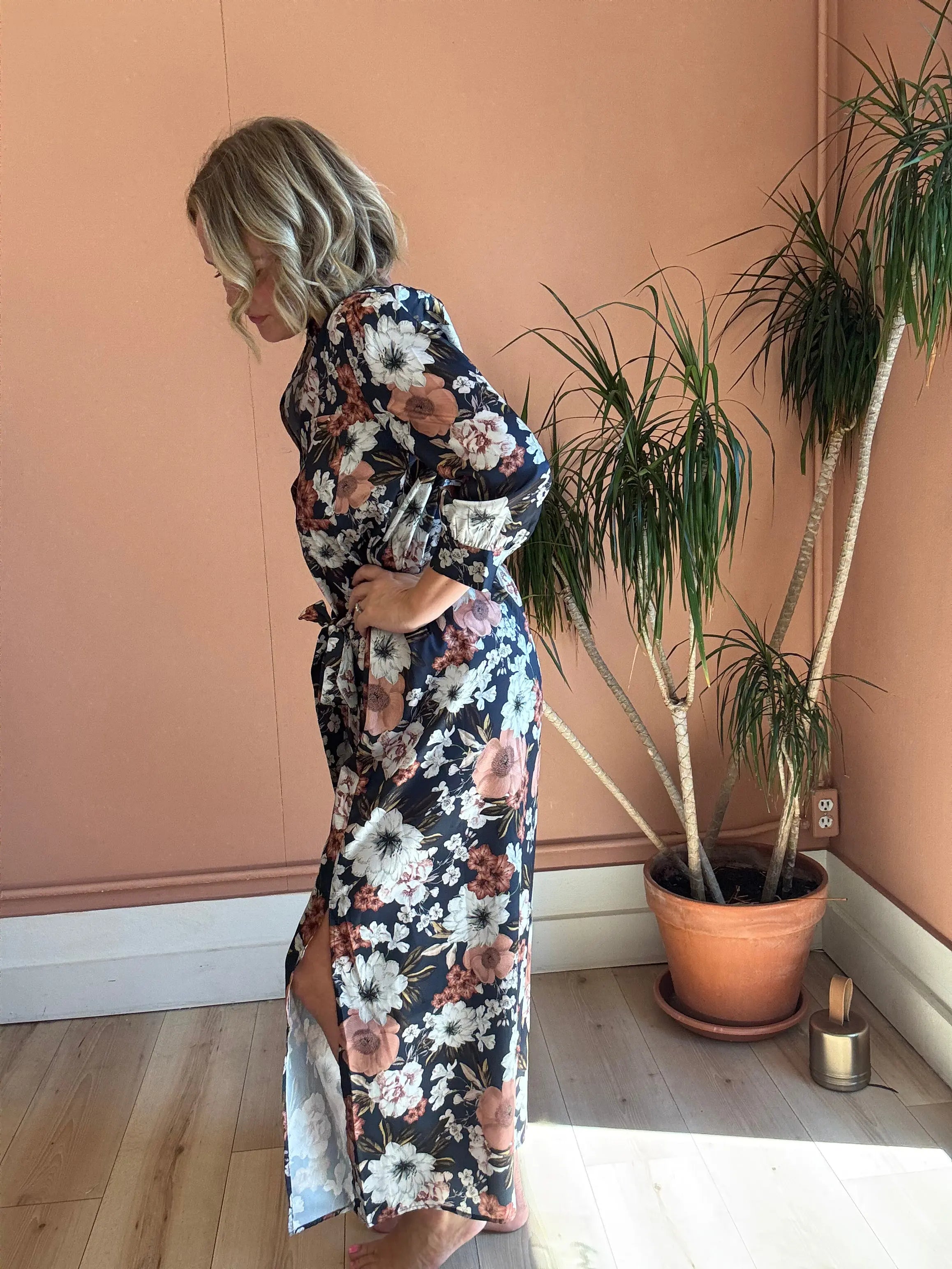 Autumn Bloom Maxi Dress - Sprig Beauty Co