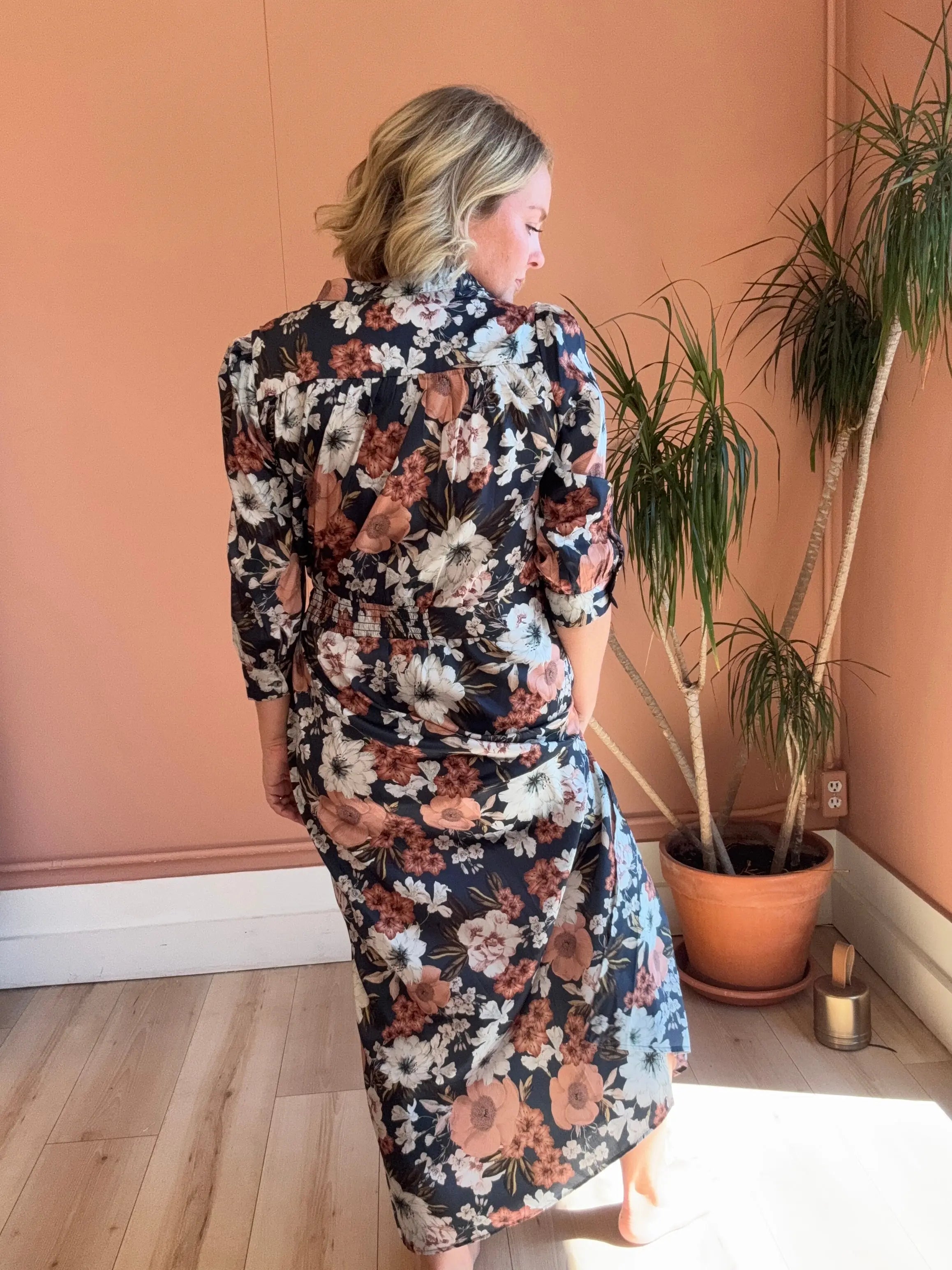 Autumn Bloom Maxi Dress - Sprig Beauty Co