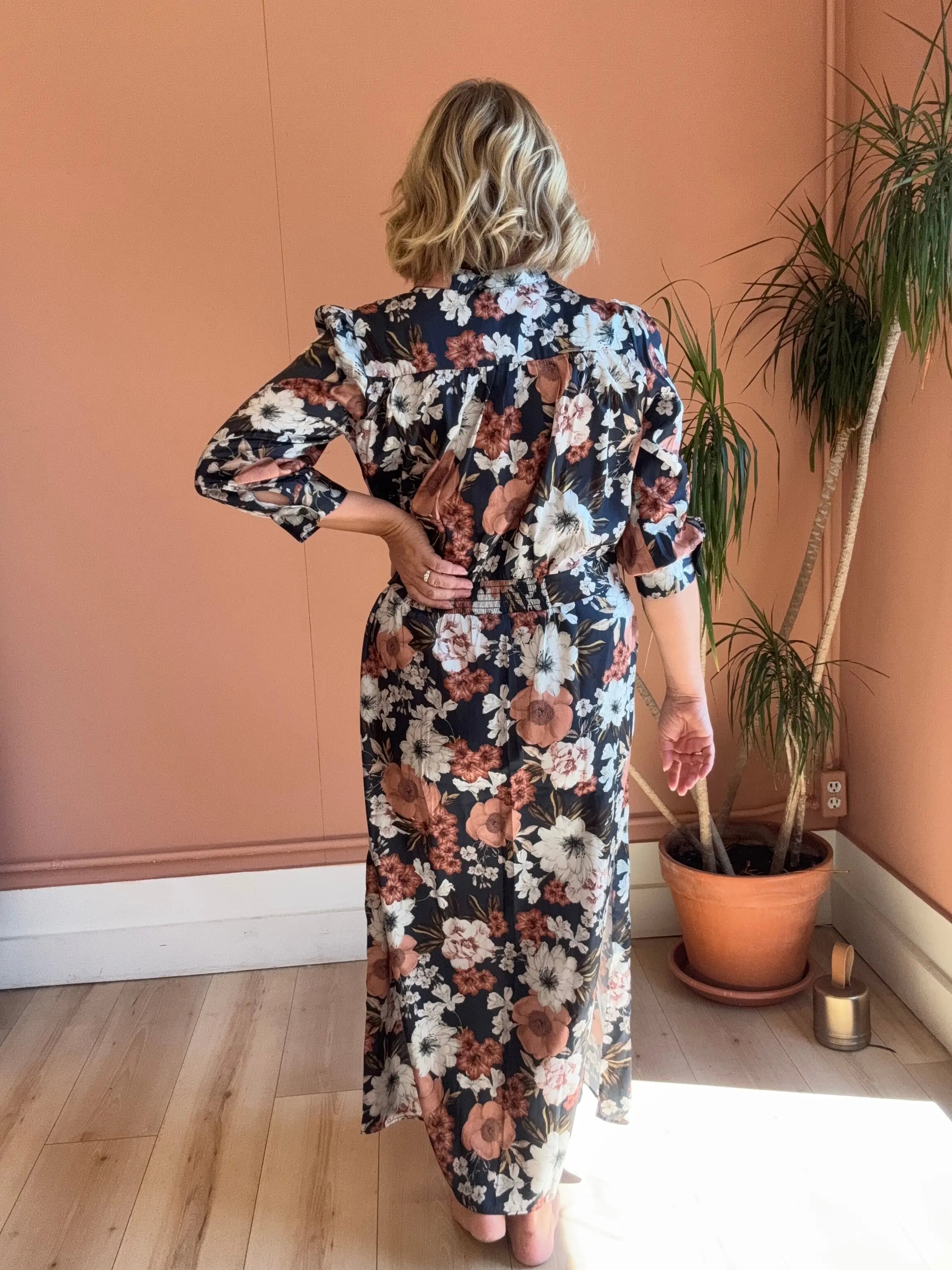 Autumn Bloom Maxi Dress - Sprig Beauty Co