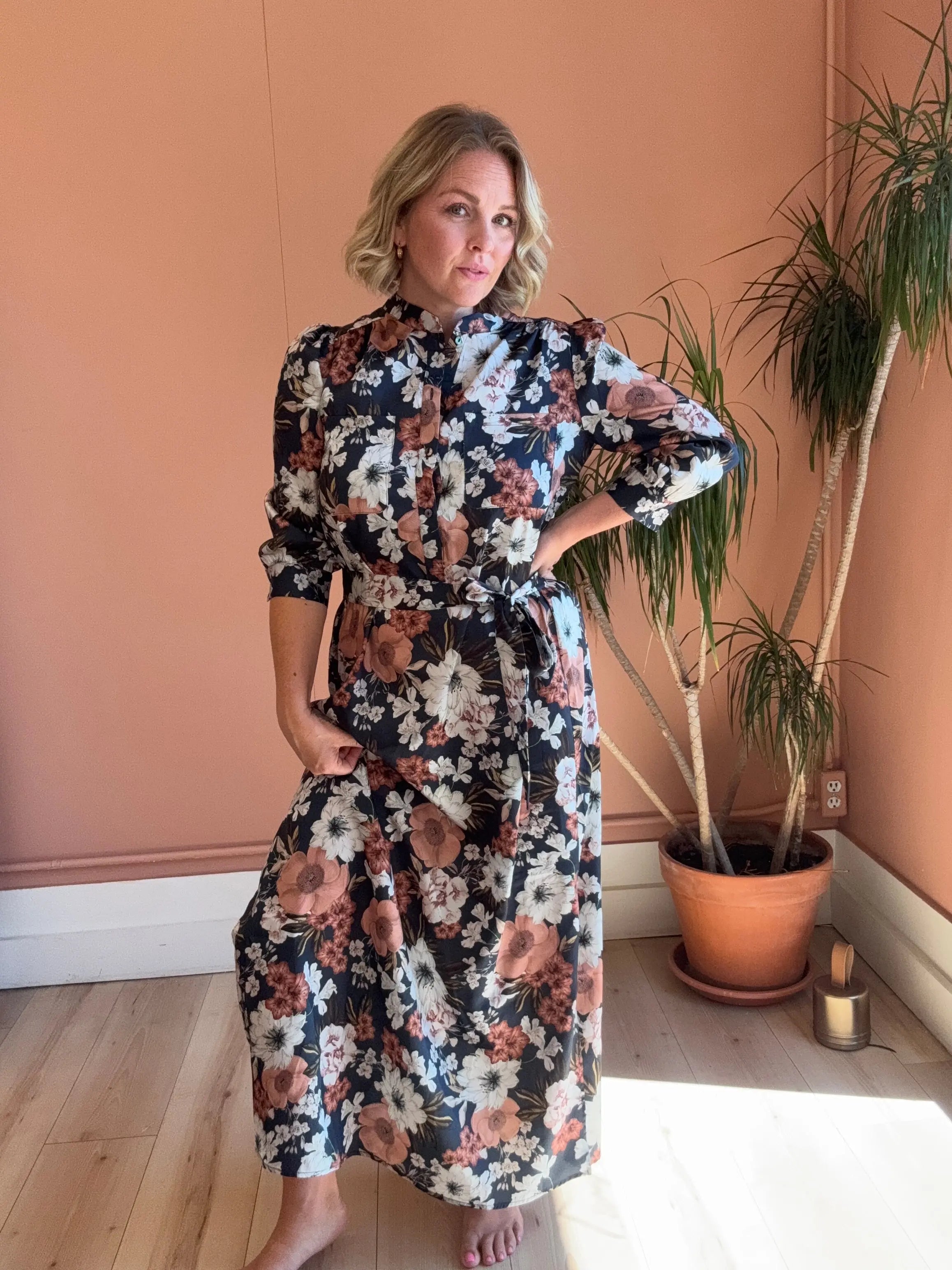 Autumn Bloom Maxi Dress - Sprig Beauty Co