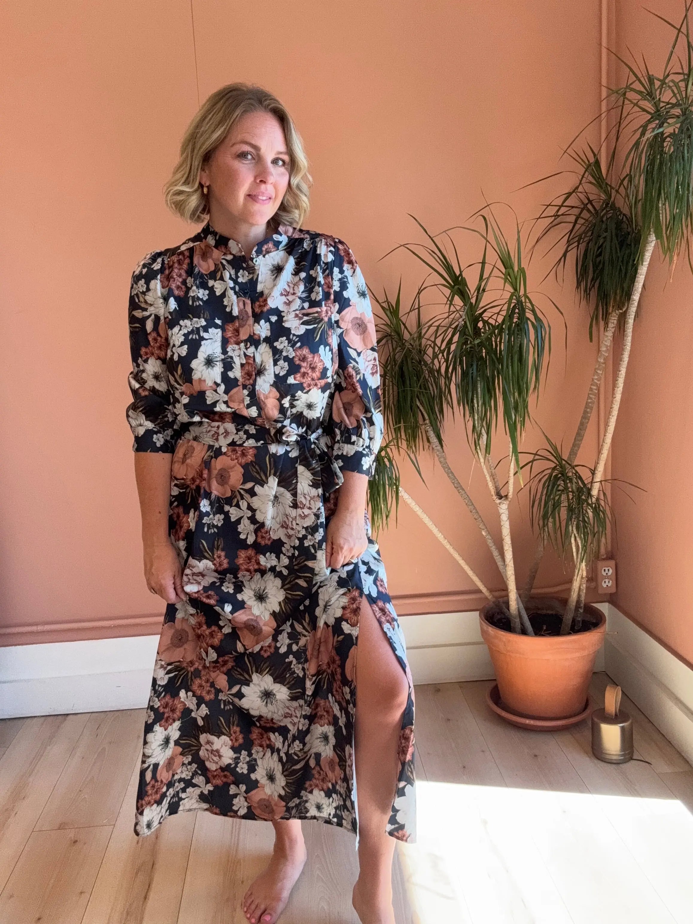 Autumn Bloom Maxi Dress - Sprig Beauty Co