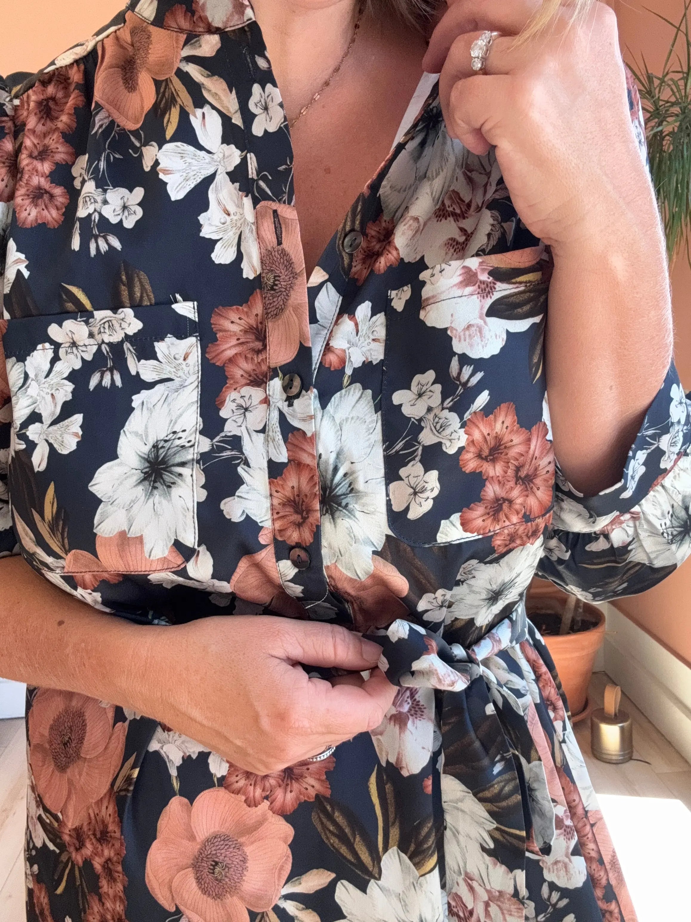 Autumn Bloom Maxi Dress - Sprig Beauty Co