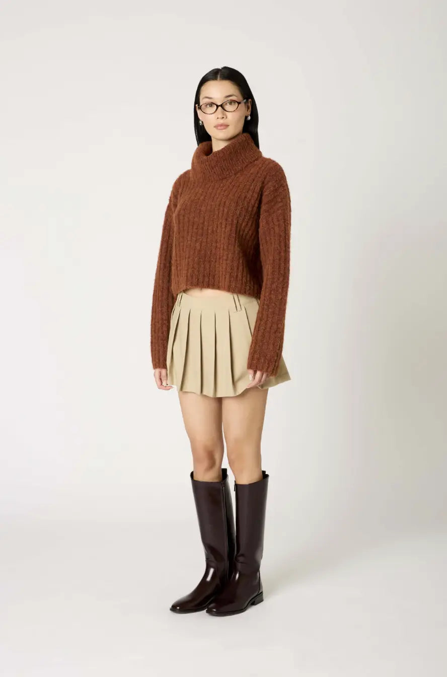 Autumn Ridge Ribbed Sweater - Sprig Beauty Co