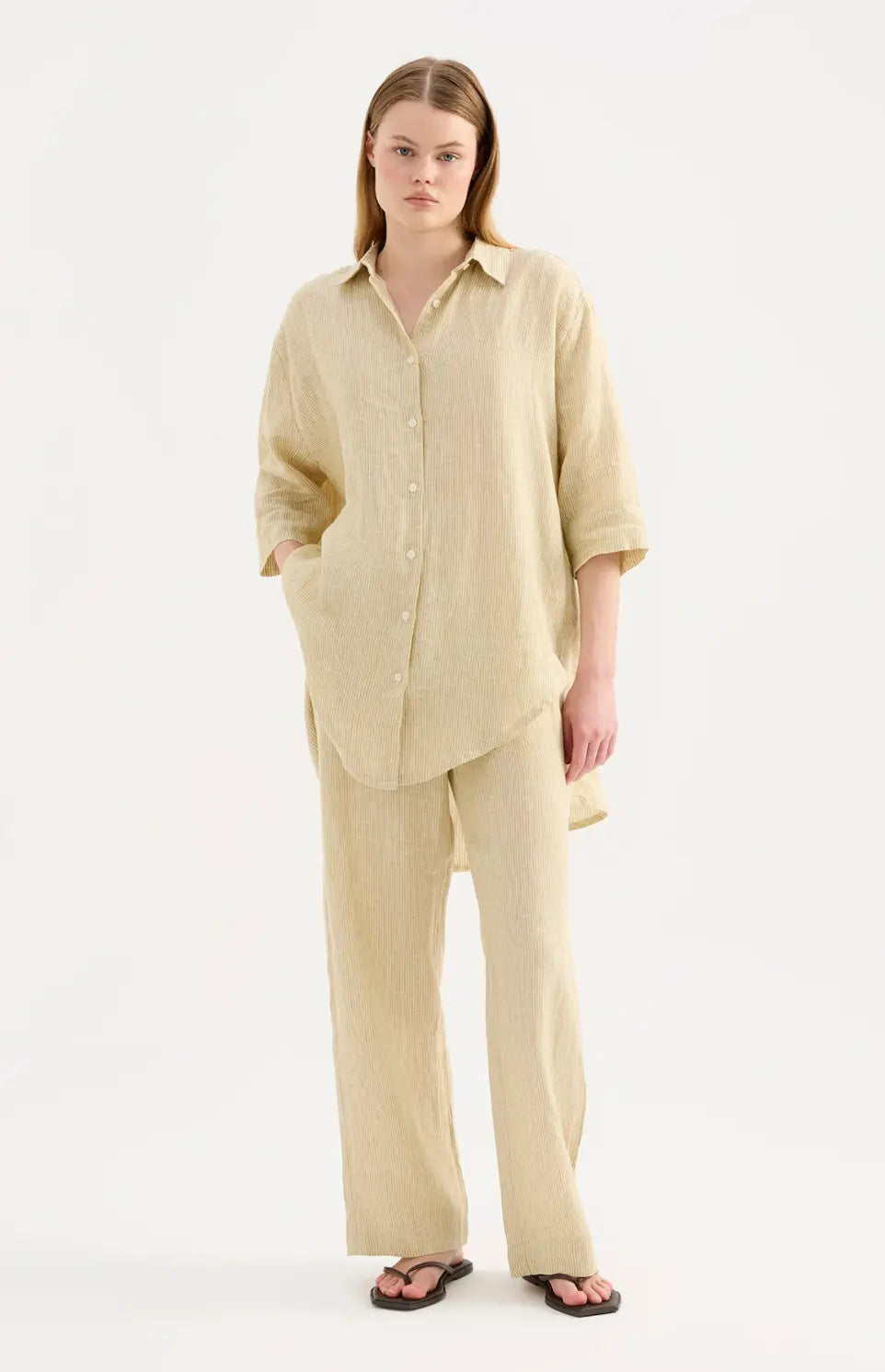 Lounge Linen Shirt - Sprig Beauty Co