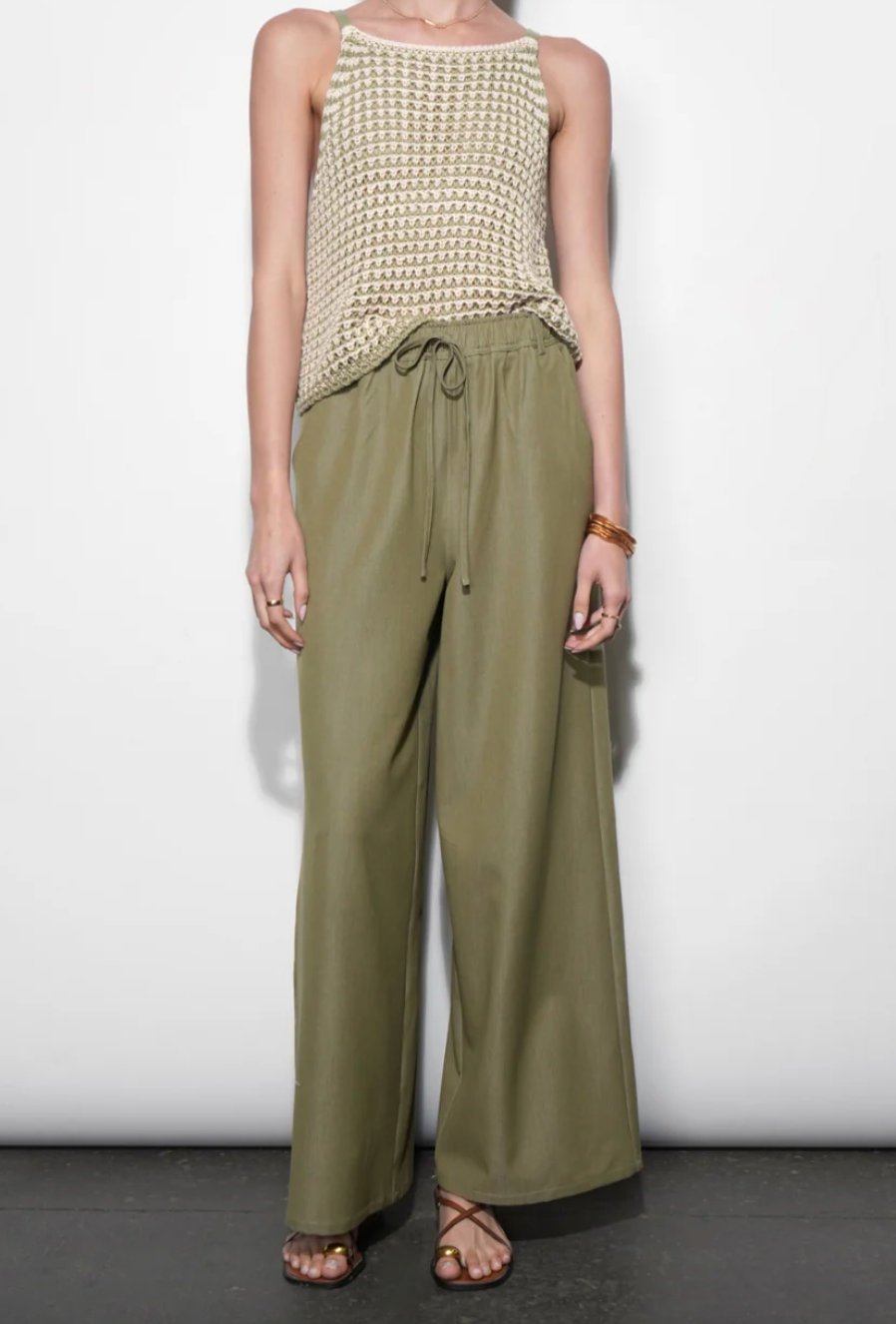 Paisley Linen Blend Pant Greylin