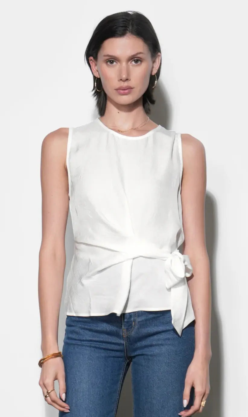Lola Side Tie Blouse Greylin