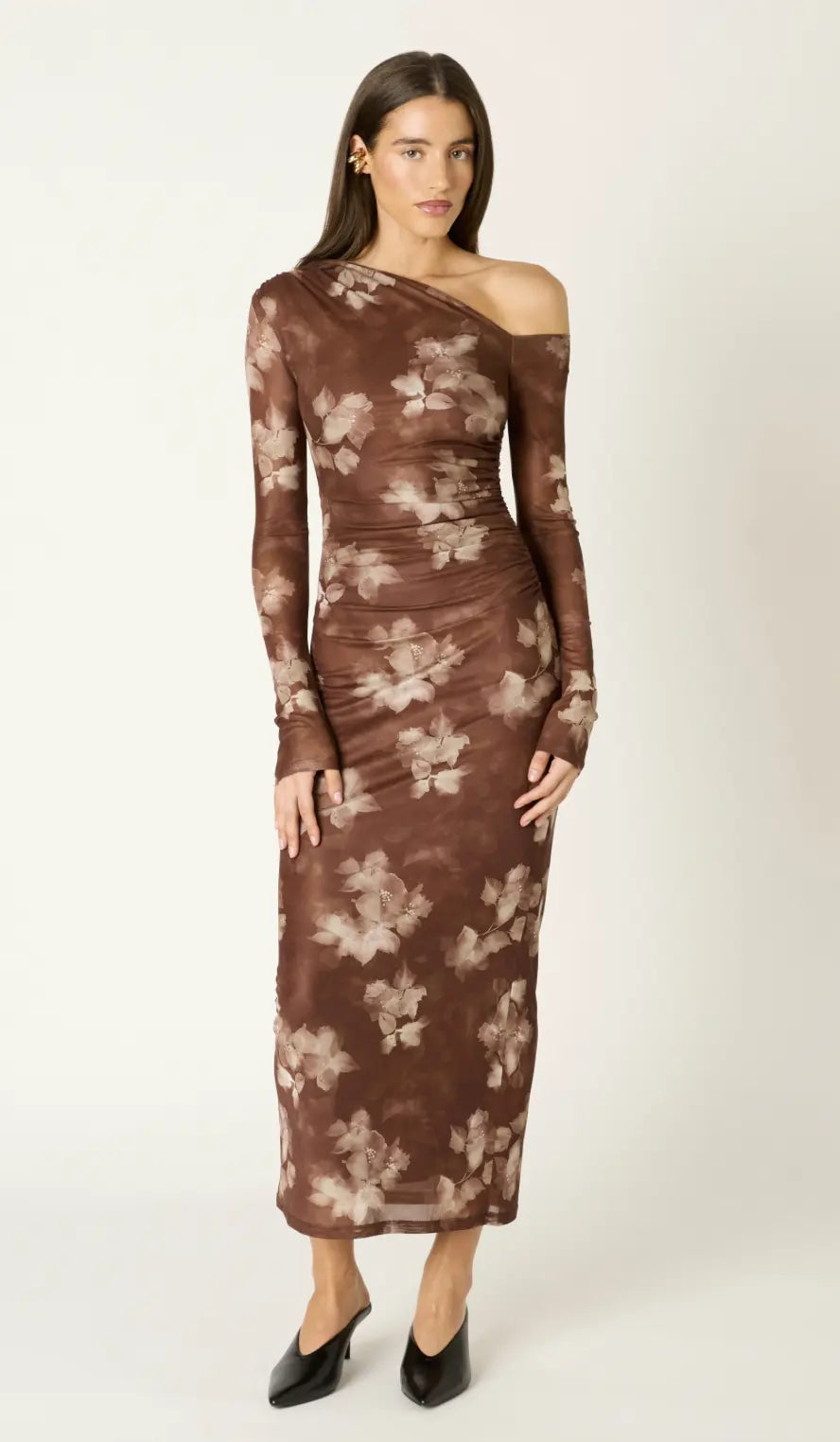 The Afterglow Floral Mesh Dress