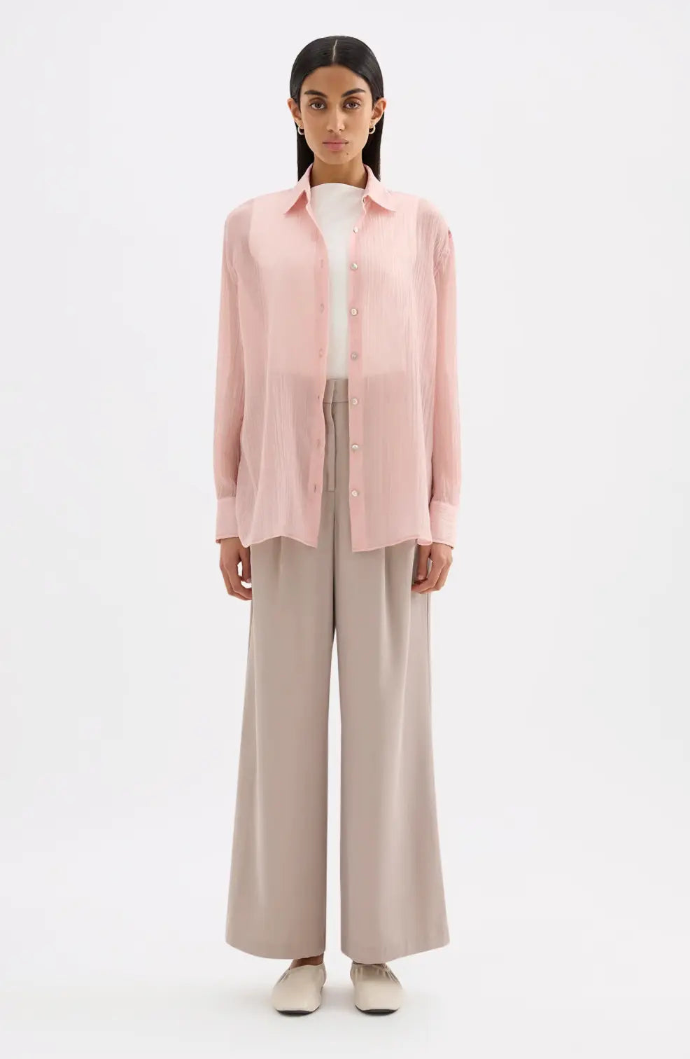 Lucile Crinkle Lyocell Shirt