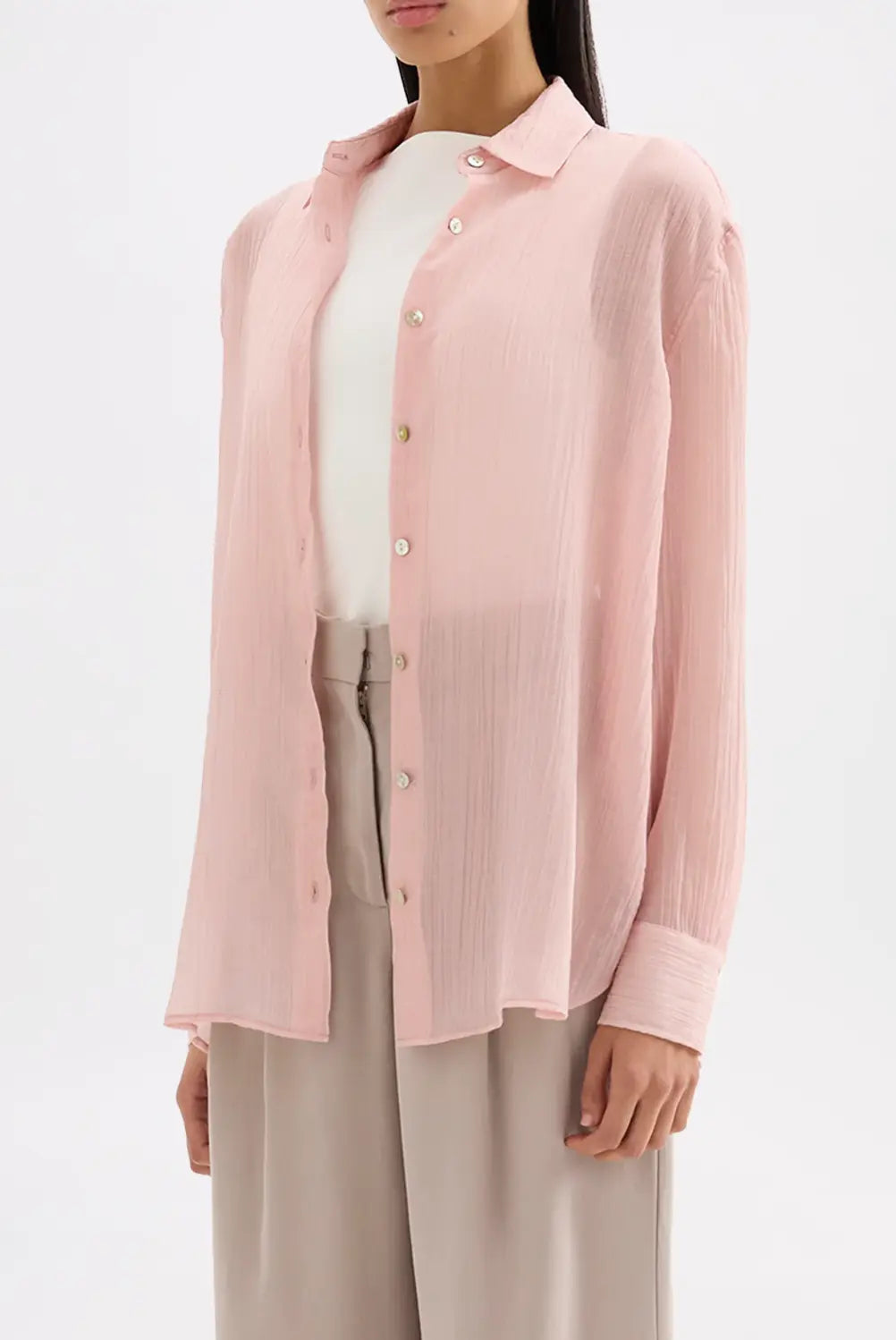 Lucile Crinkle Lyocell Shirt