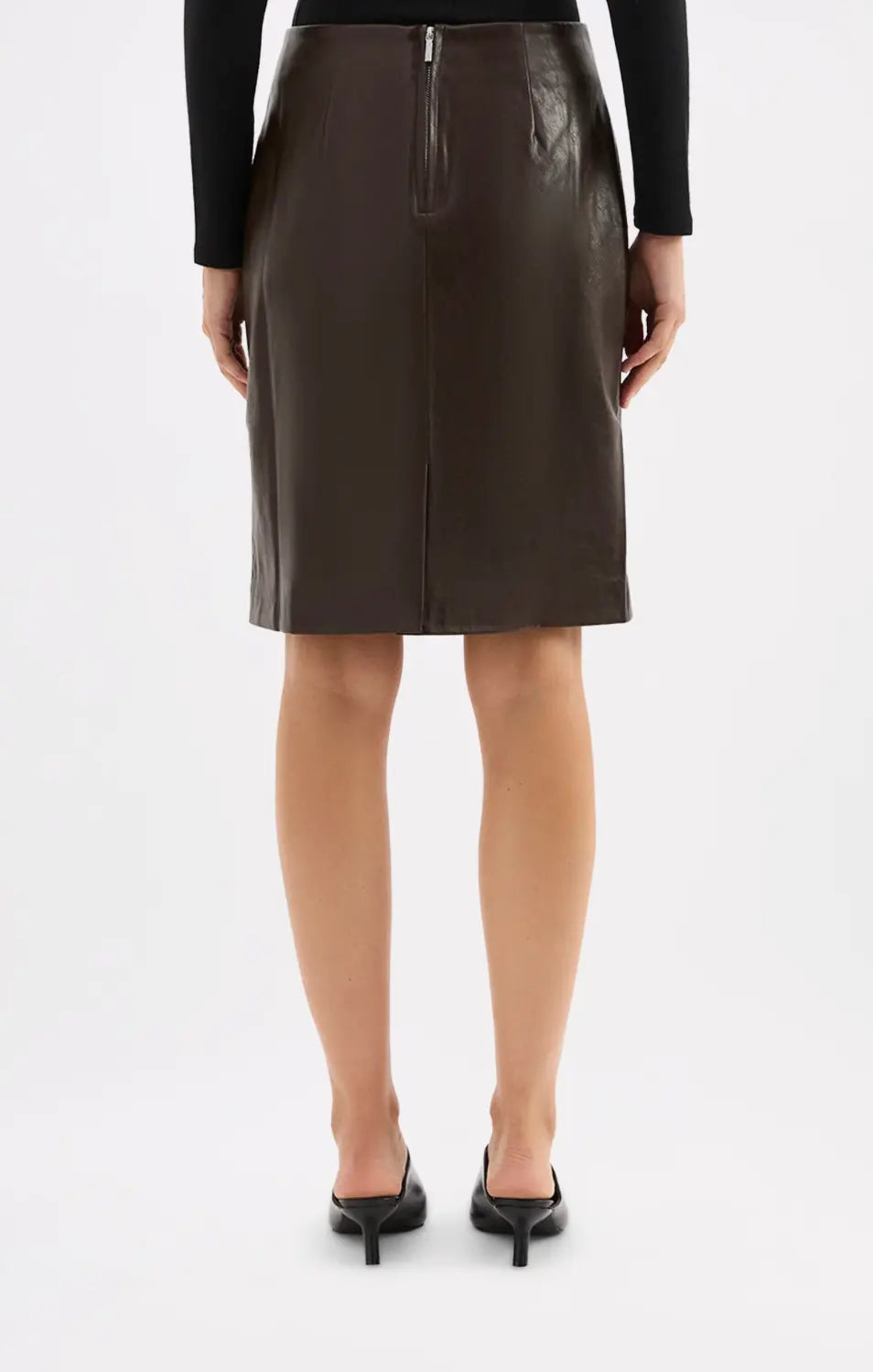 Lenny Vegan Leather Pencil Skirt