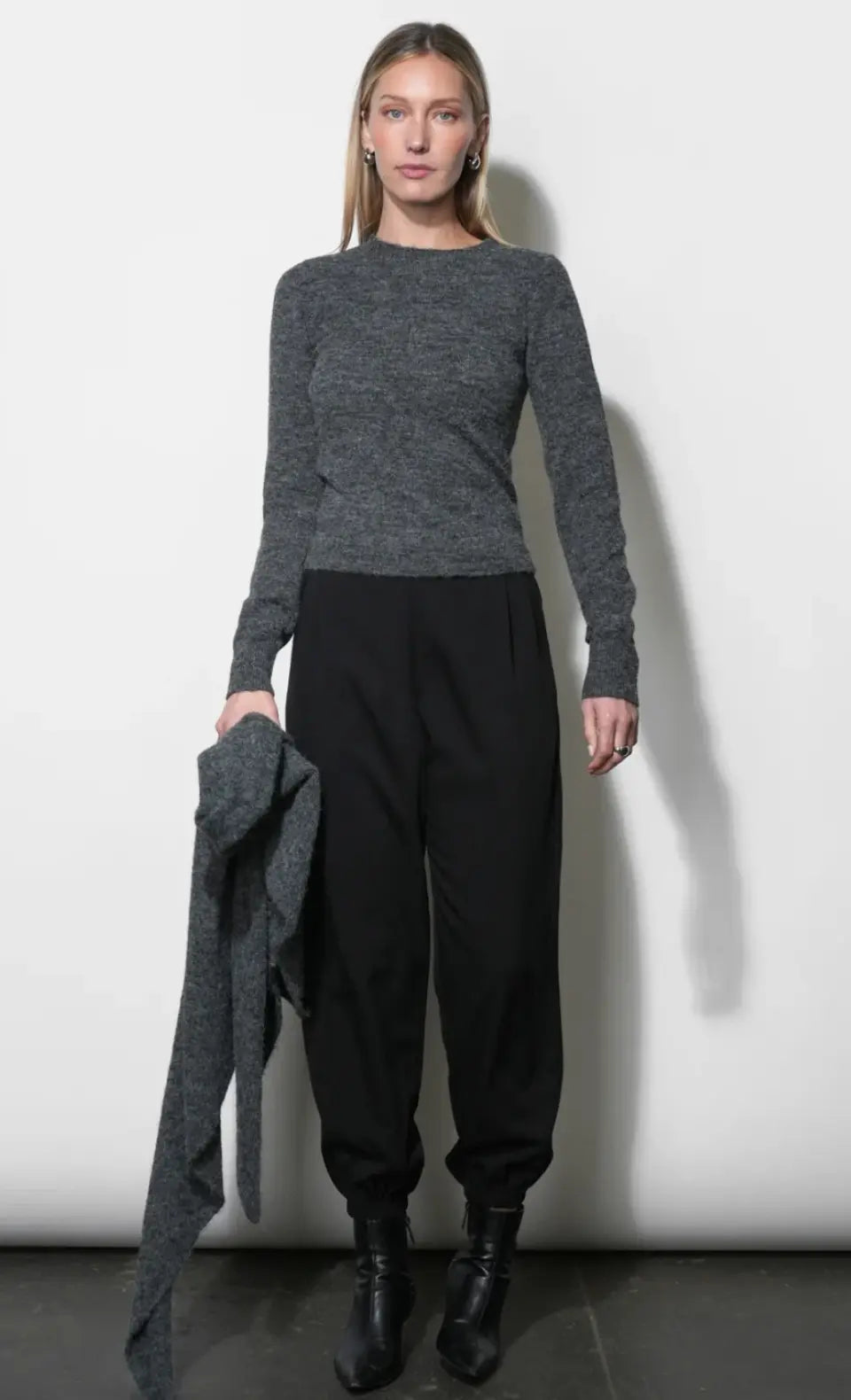 Yumi Sweater Top & Detachable Shawl Set