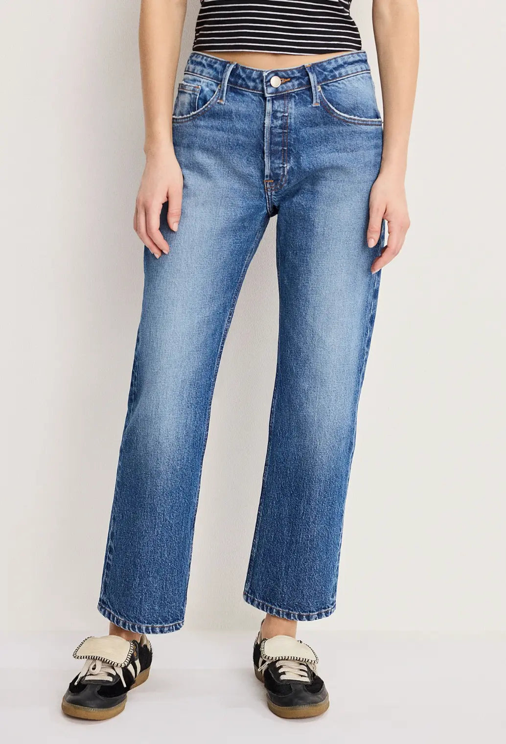 Vintage Straight Ankle Jeans