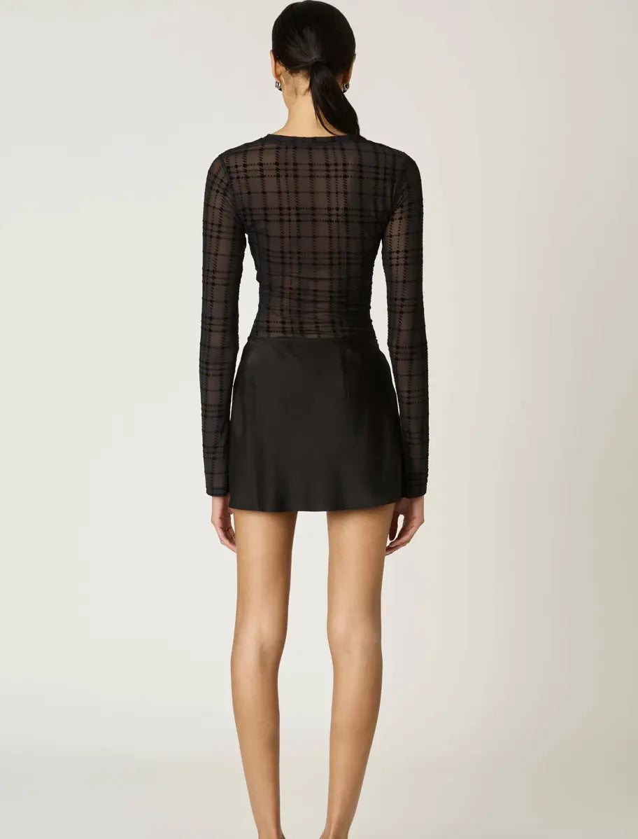 Shadow Line Mesh Top - Sprig Beauty Co