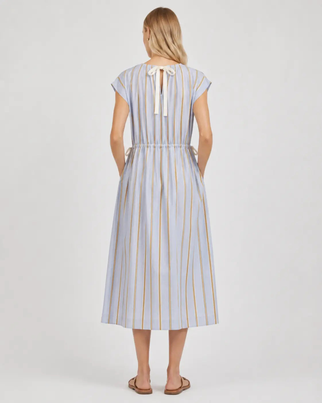 Bryce Stripe Midi Dress A.ren