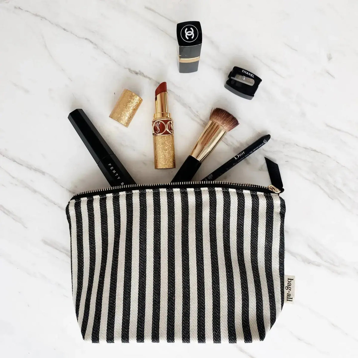 Bag-All Remi makeup bag for skin care essentials, shown in a simple rectangular design