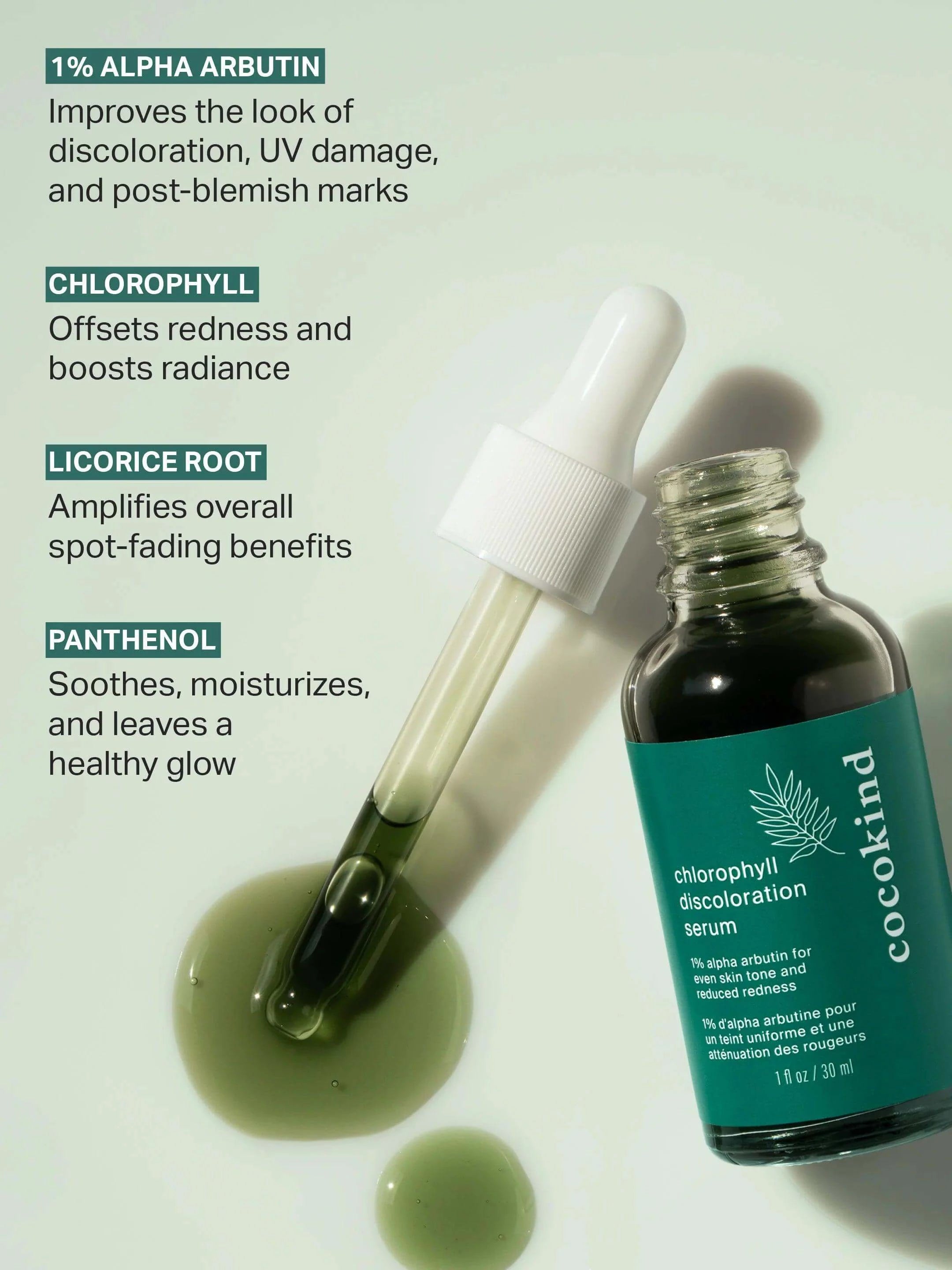 Chlorophyll Discoloration Serum - Sprig Flower Co
