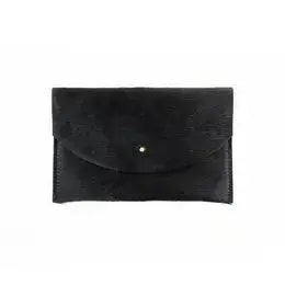 Envelope Pouch - Black Hair on Hide - Sprig Flower Co