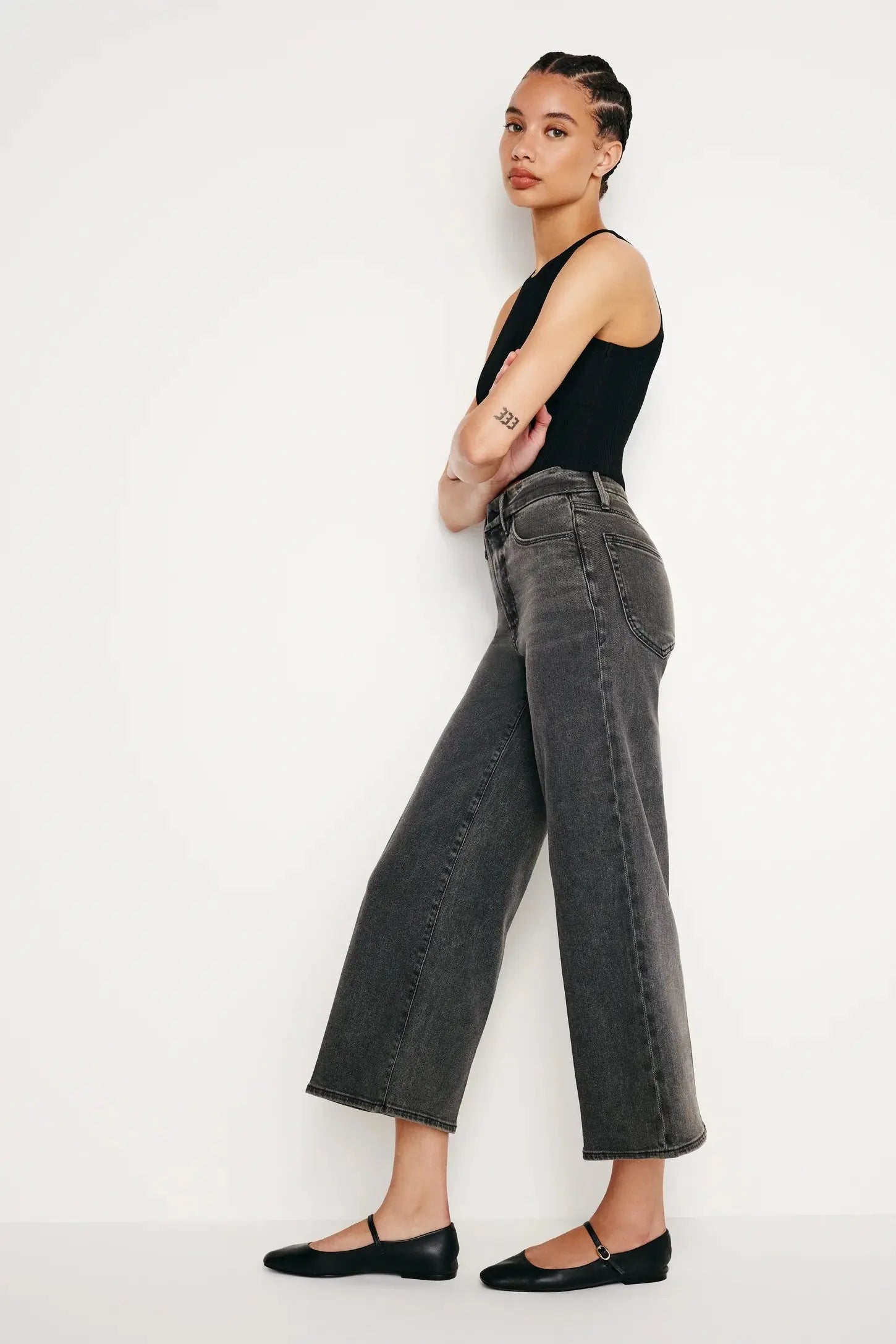 Good Waist Cropped Palazzo - Sprig Flower Co