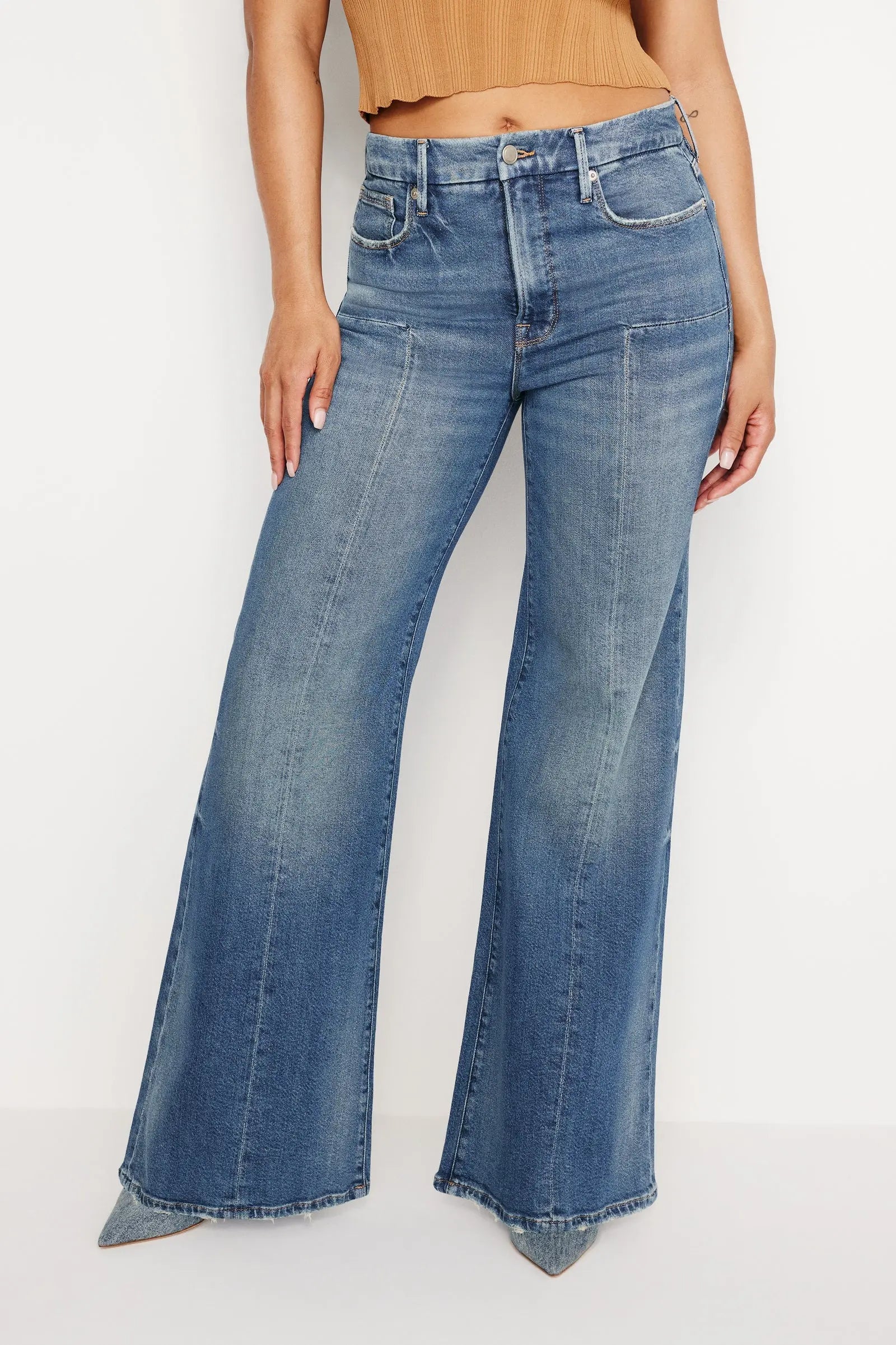 Good Waist Palazzo Jeans - Sprig Flower Co