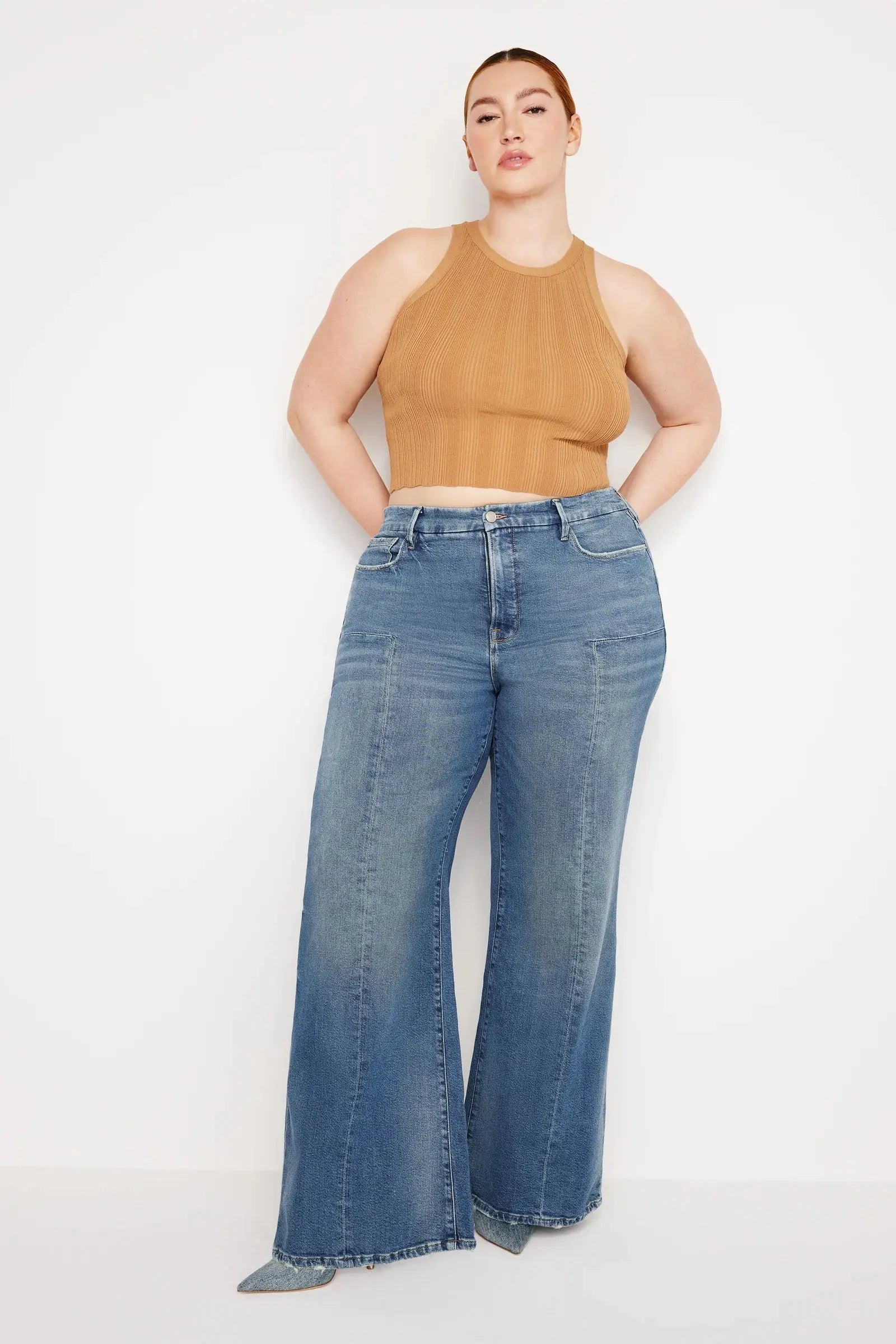 Good Waist Palazzo Jeans - Sprig Flower Co