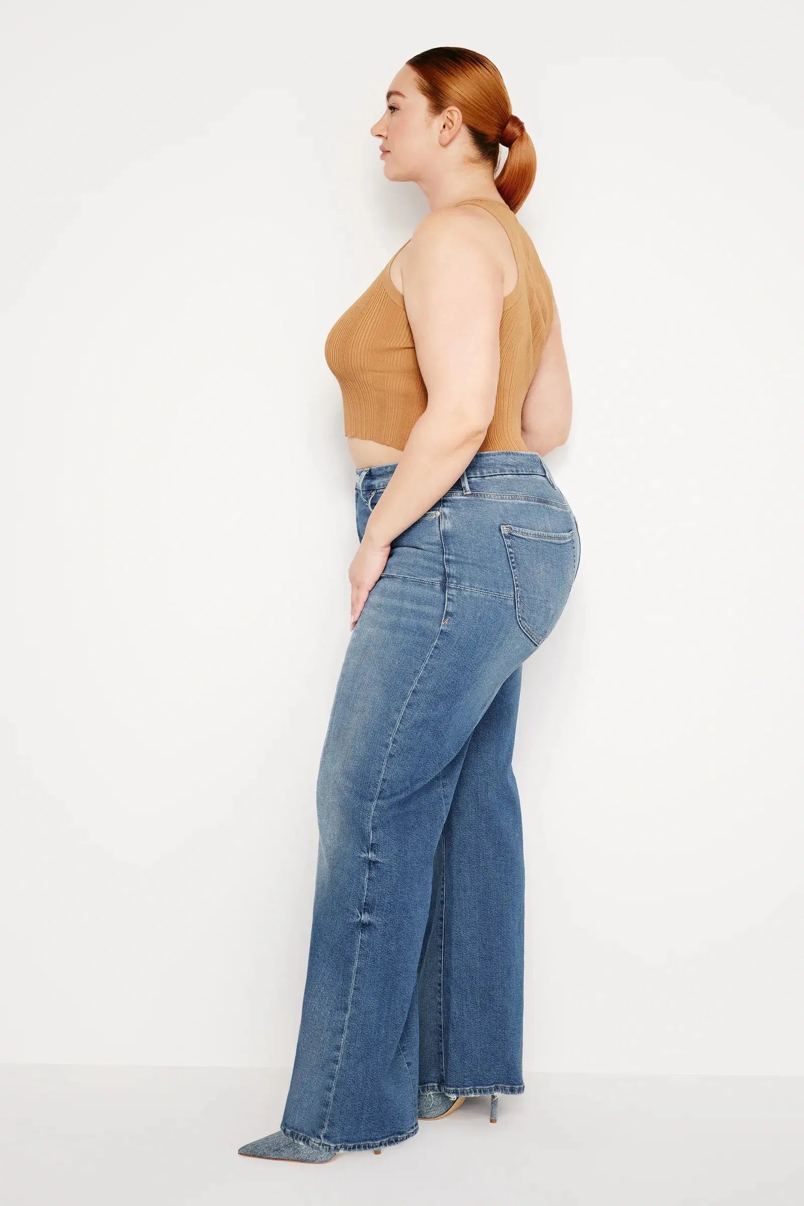 Good Waist Palazzo Jeans - Sprig Flower Co