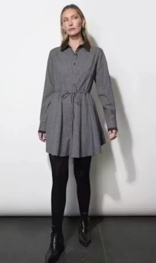 Greylin Kylie Fall Shirt Dress in extra small size, featuring a stylish fall-inspired design and casual shirt dress style.