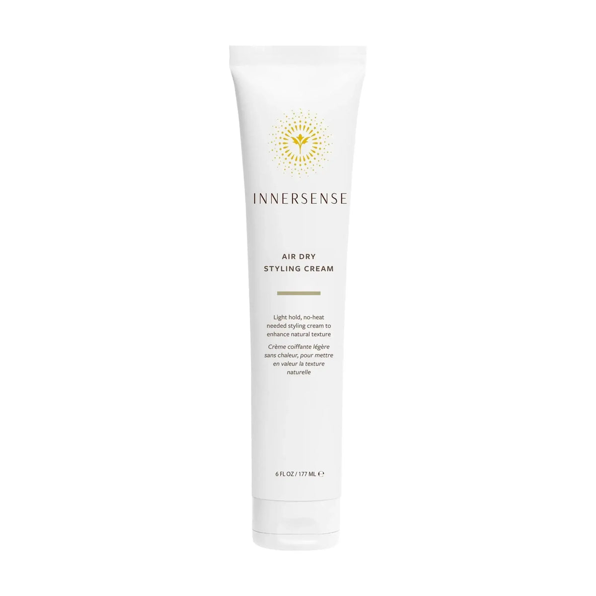 Innersense Organic Beauty Air Dry Styling Cream tube, natural hair styling product for smooth, frizz-free finish